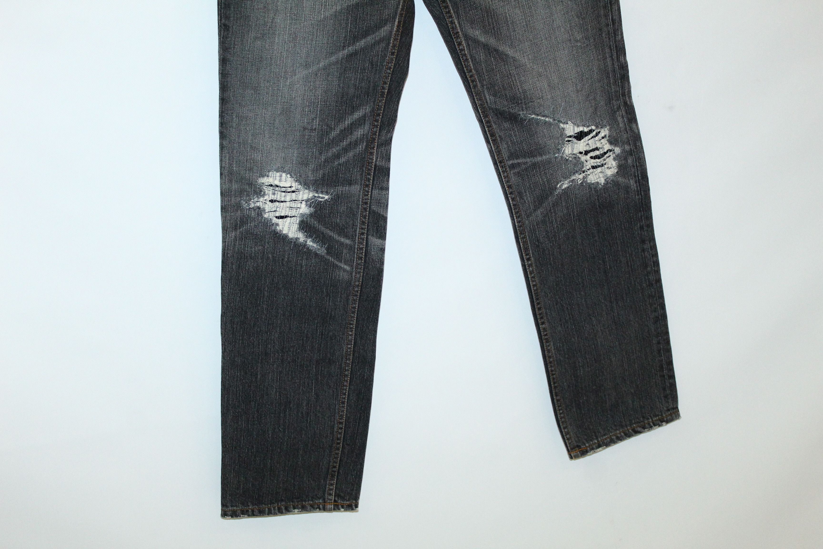 Hysteric Glamour 90s Vtg Mackdaddy Japan Wash Distressed Denim Jeans Size US 32 / EU 48 - 9 Thumbnail