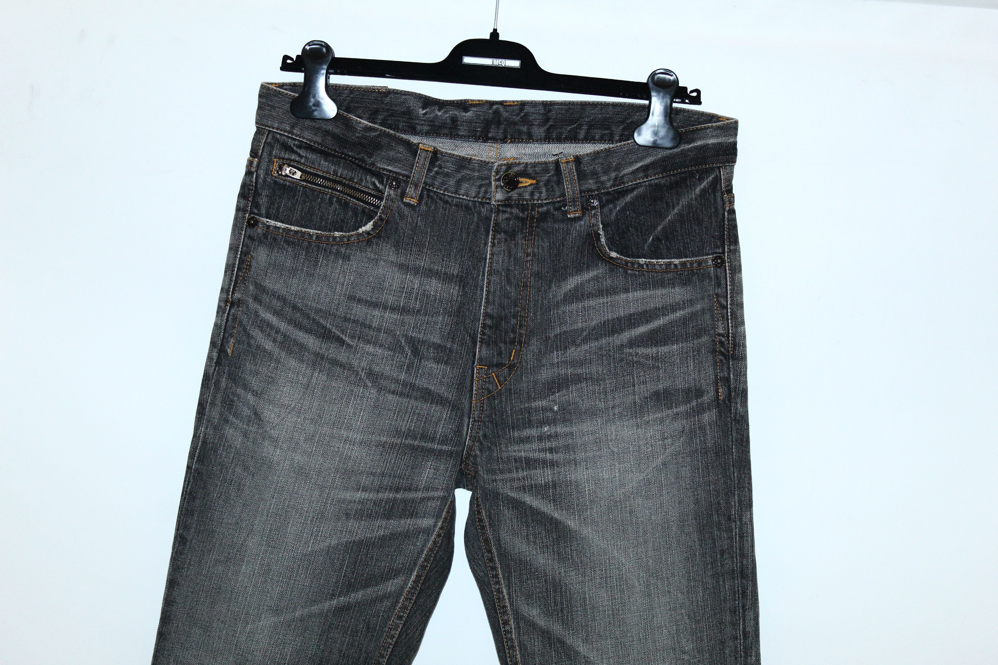 Hysteric Glamour 90s Vtg Mackdaddy Japan Wash Distressed Denim Jeans Size US 32 / EU 48 - 7 Thumbnail