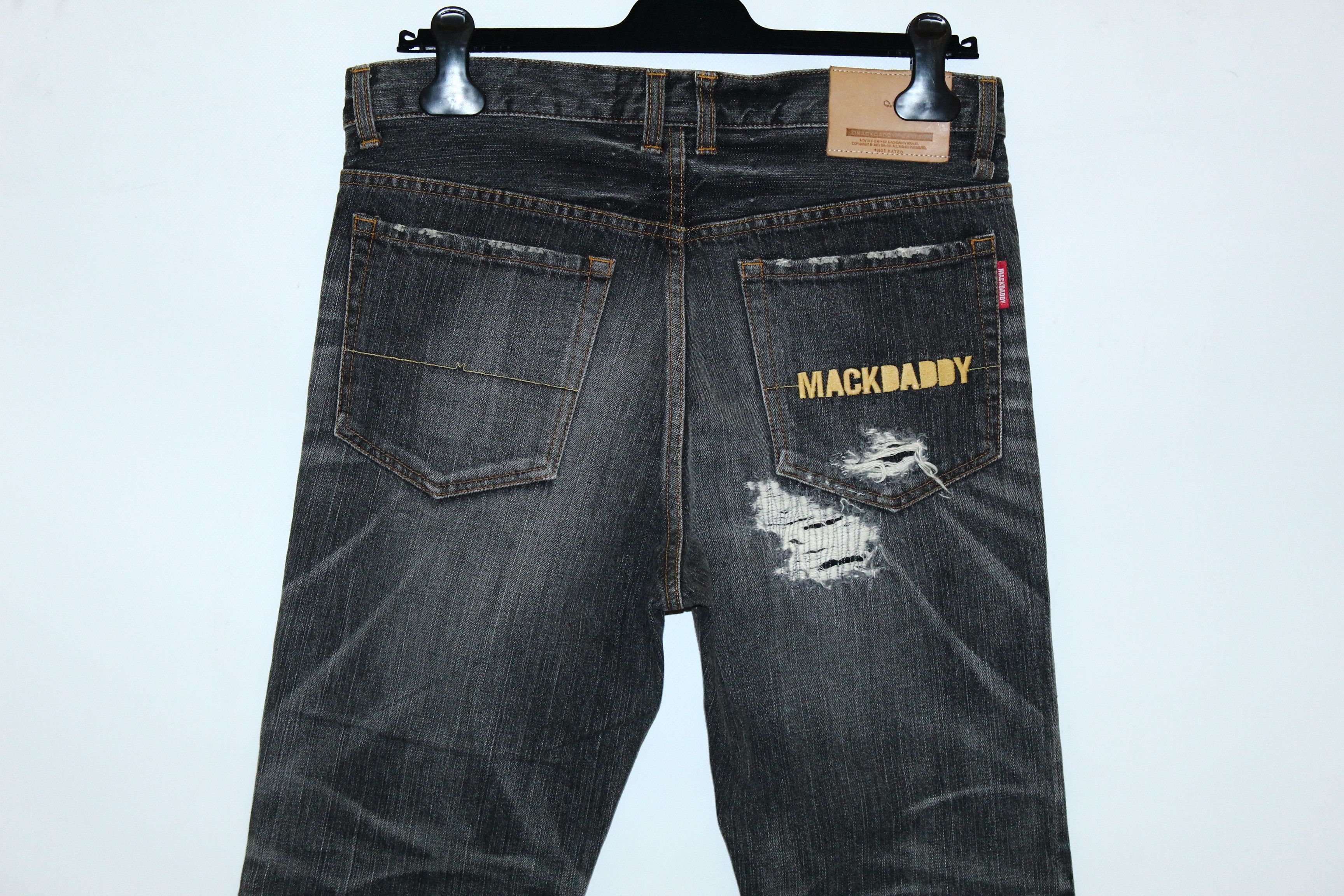 Hysteric Glamour 90s Vtg Mackdaddy Japan Wash Distressed Denim Jeans Size US 32 / EU 48 - 6 Thumbnail