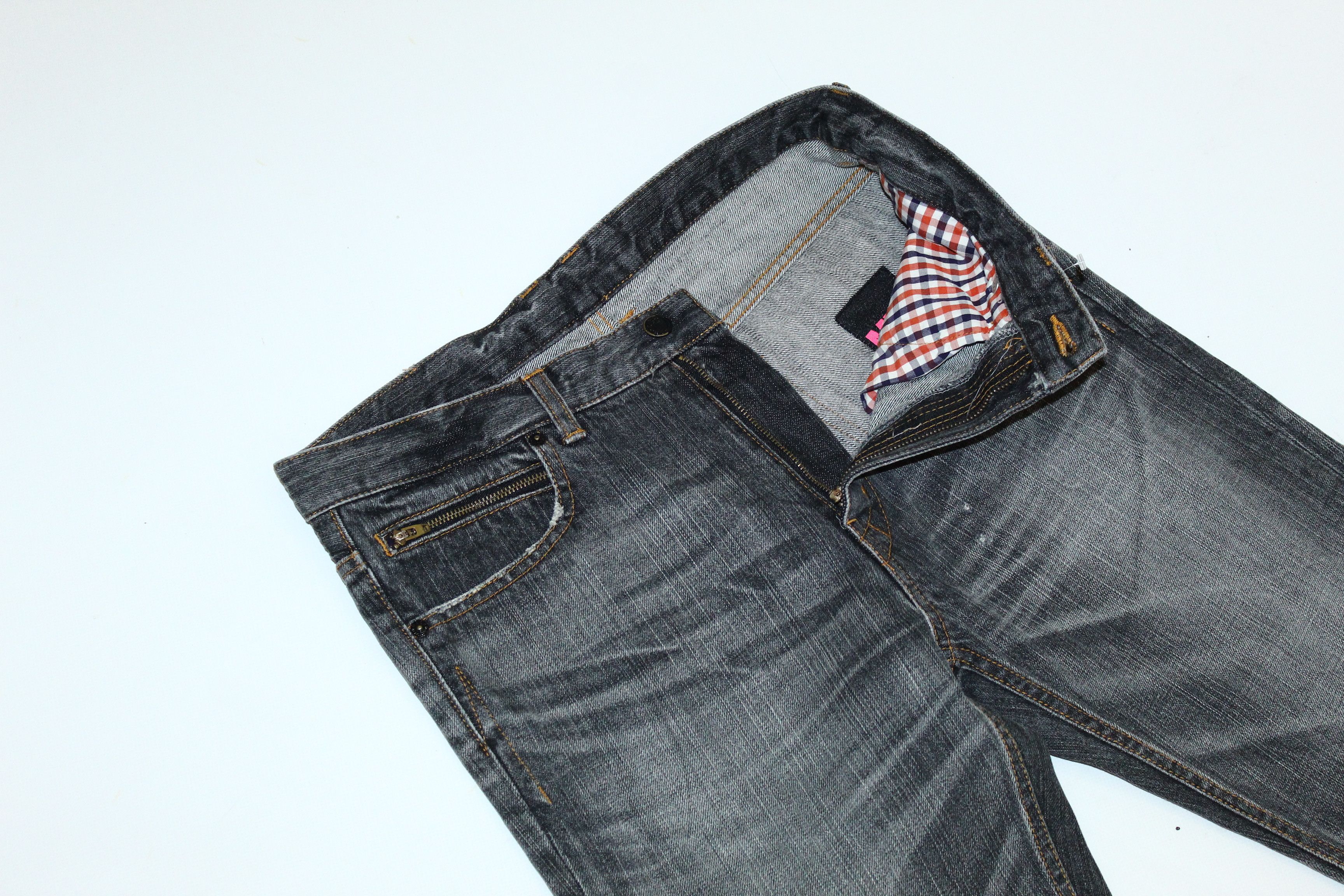 Hysteric Glamour 90s Vtg Mackdaddy Japan Wash Distressed Denim Jeans Size US 32 / EU 48 - 4 Thumbnail