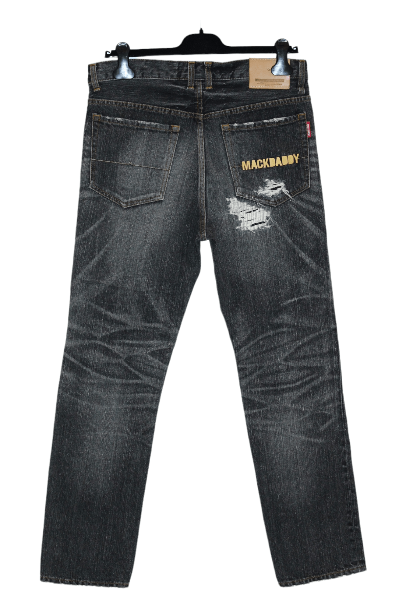 Hysteric Glamour 90s Vtg Mackdaddy Japan Wash Distressed Denim Jeans Size US 32 / EU 48 - 2 Thumbnail