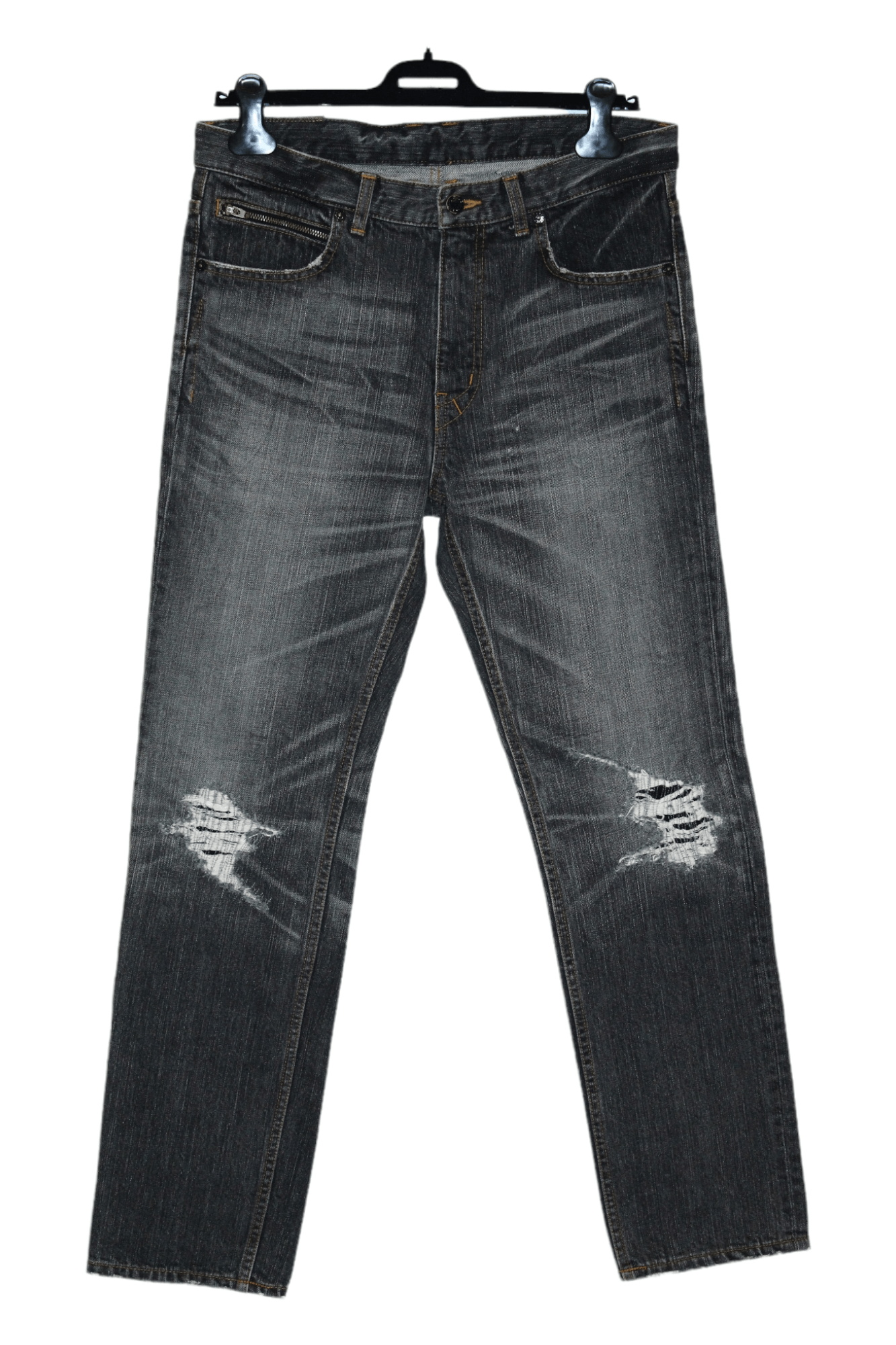 Hysteric Glamour 90s Vtg Mackdaddy Japan Wash Distressed Denim Jeans Size US 32 / EU 48 - 1 Thumbnail