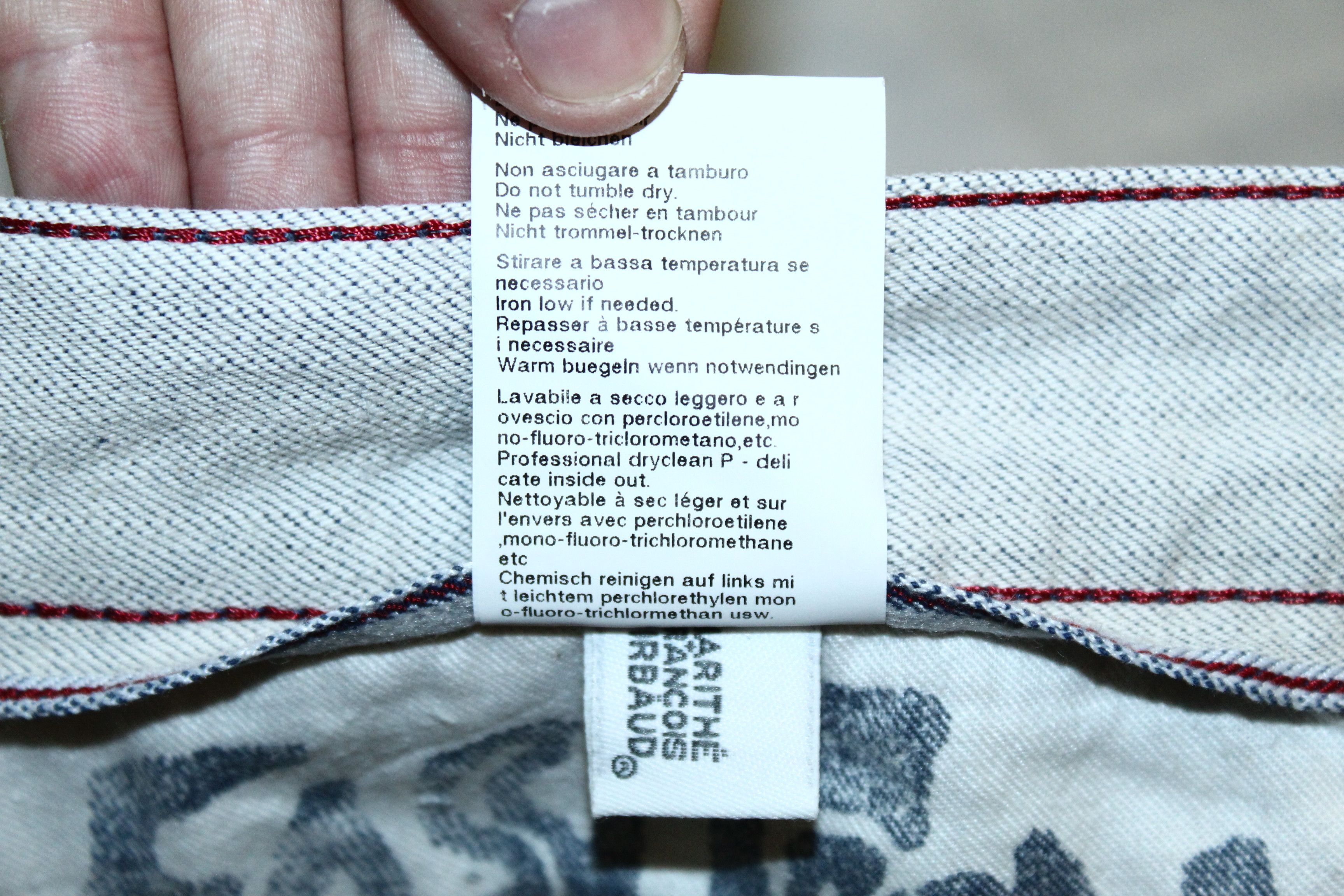 Marithe + Francois Girbaud 💥 Marithe Francois Girbaud Garment Dyed Raw Denim Jeans Size US 32 / EU 48 - 9 Thumbnail