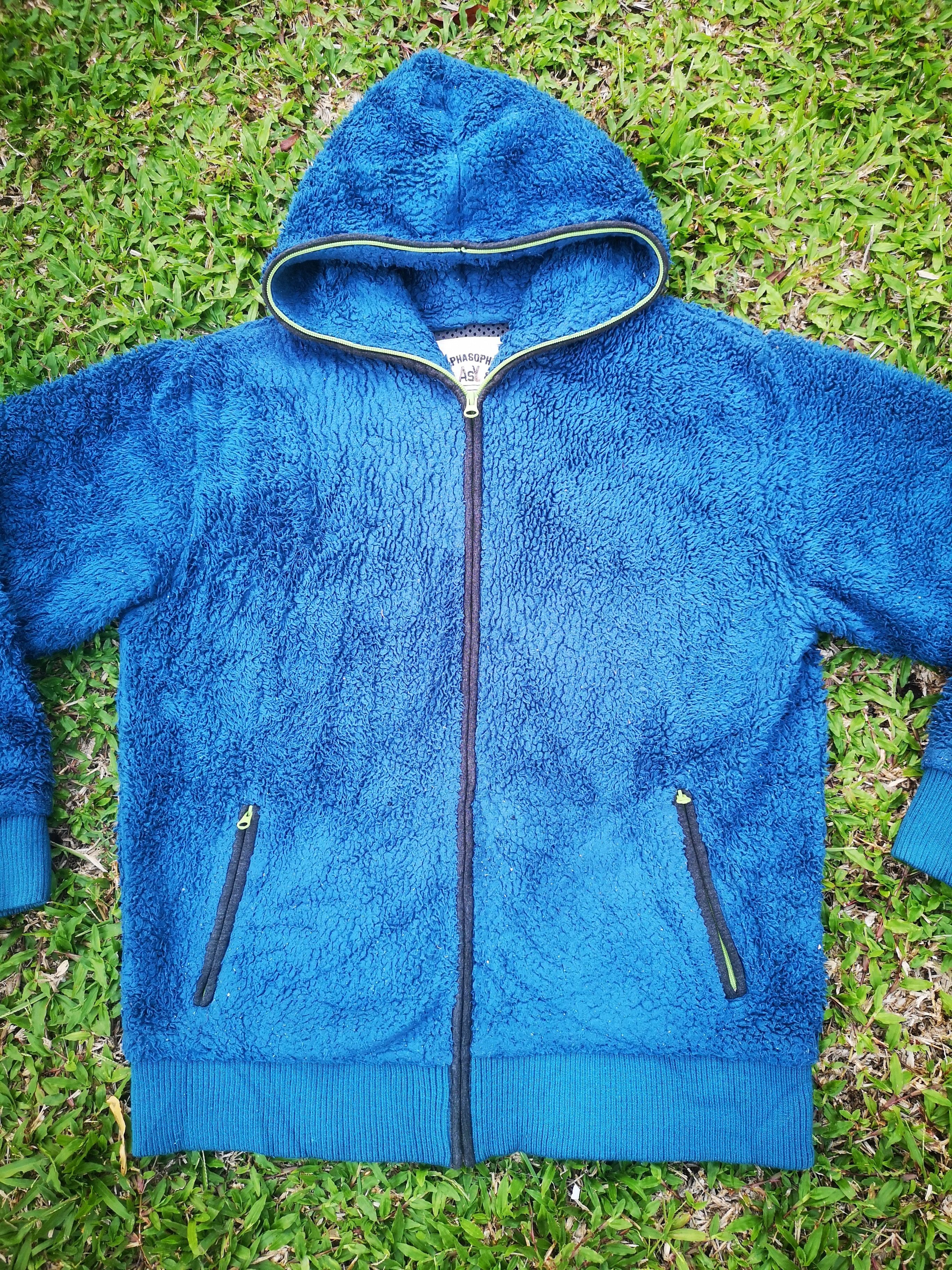 Designer × Japanese Brand × Vintage Alphasophy Fleece Zipper Hoodie Size US L / EU 52-54 / 3 - 5 Thumbnail