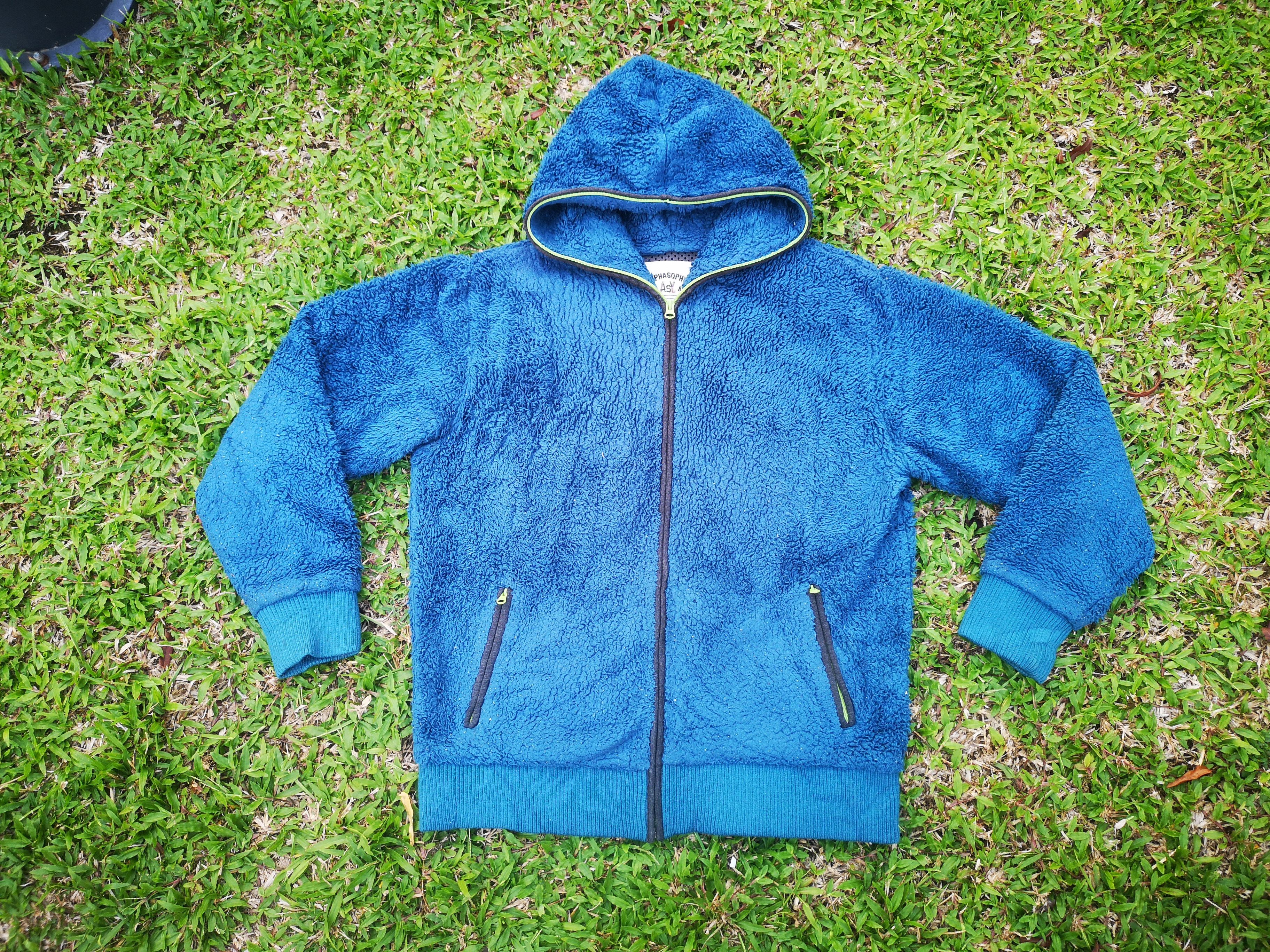Designer × Japanese Brand × Vintage Alphasophy Fleece Zipper Hoodie Size US L / EU 52-54 / 3 - 3 Thumbnail