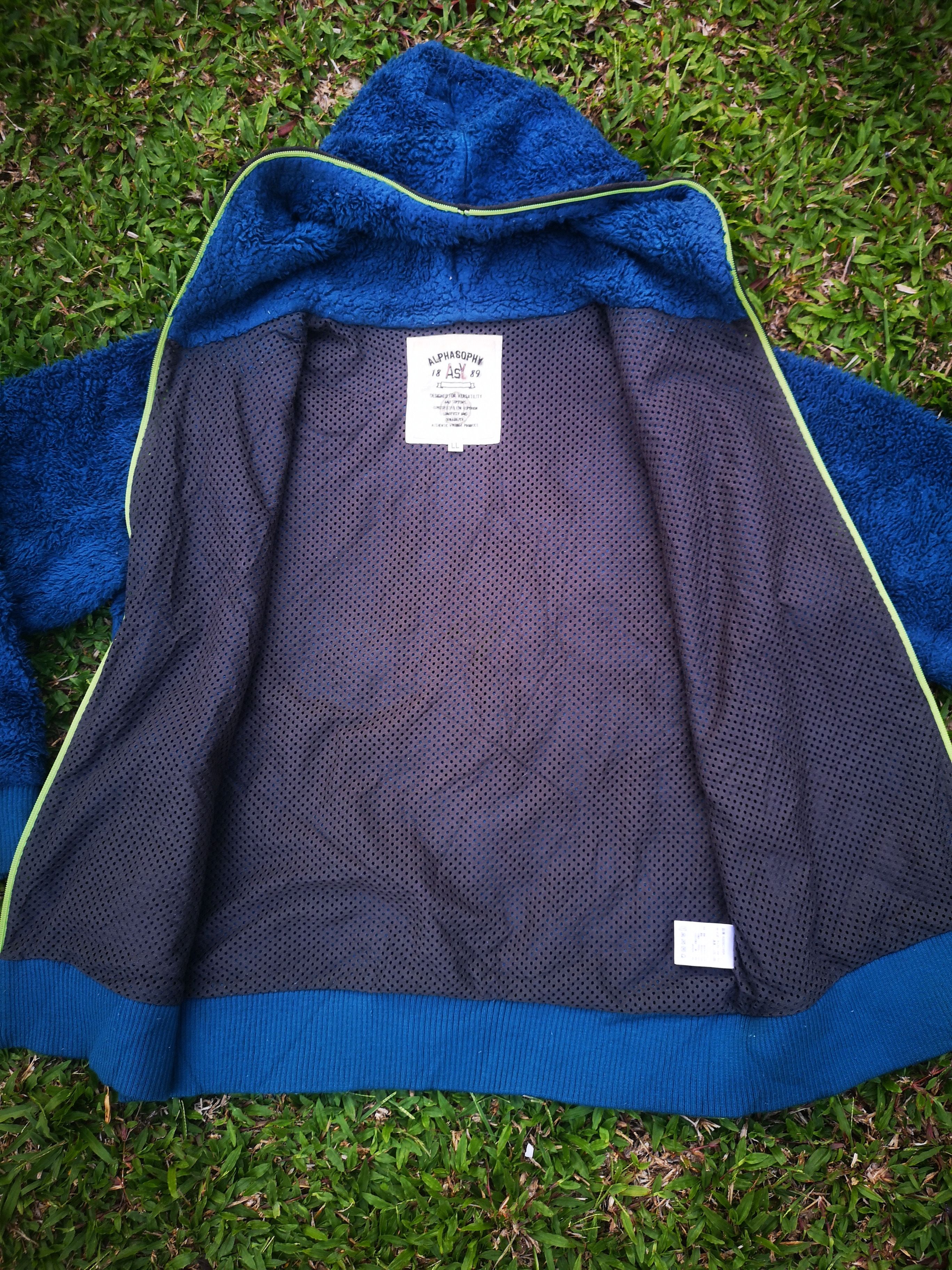 Designer × Japanese Brand × Vintage Alphasophy Fleece Zipper Hoodie Size US L / EU 52-54 / 3 - 8 Thumbnail