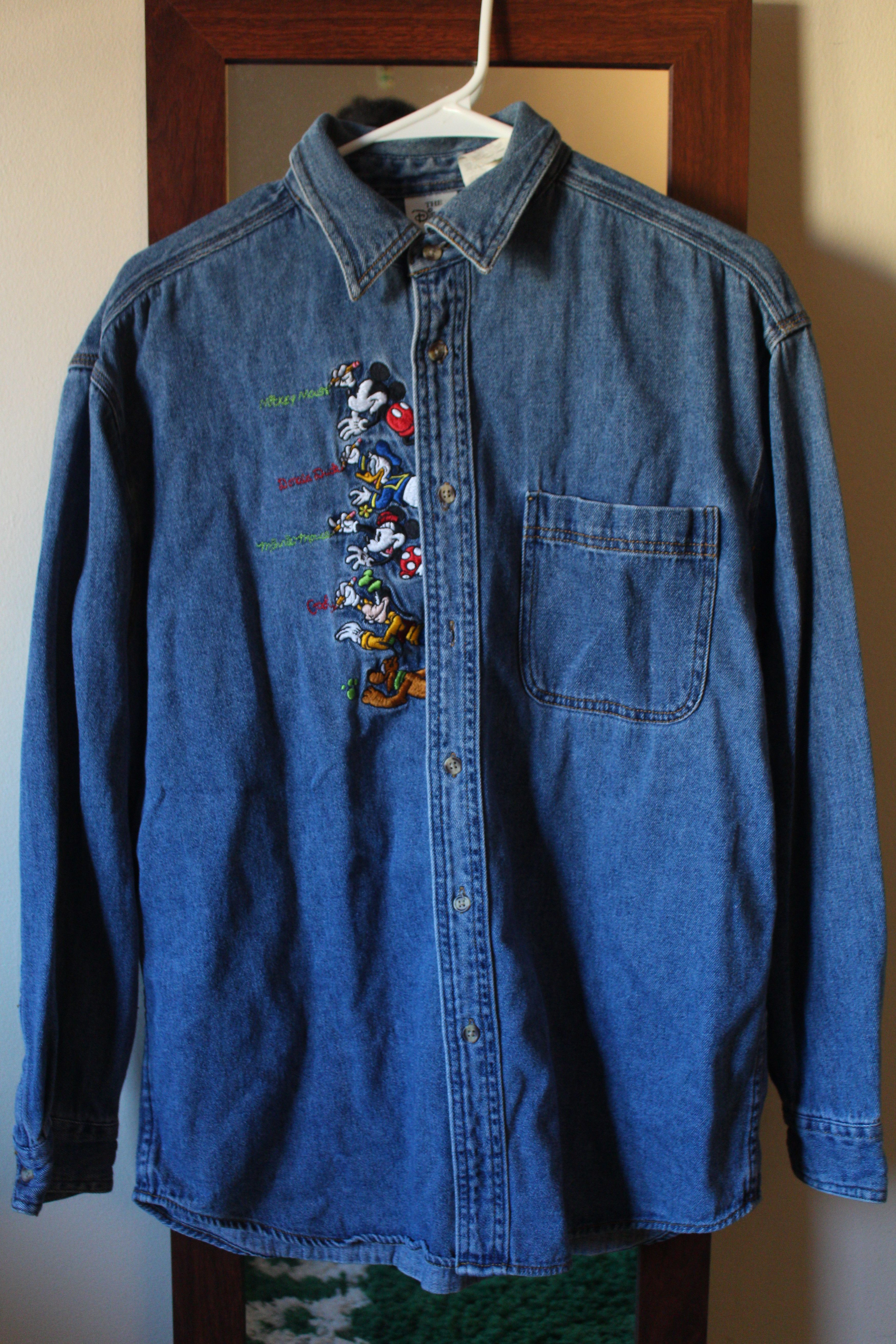 Disney Vintage Disney Jean Button Up Size US M / EU 48-50 / 2 - 1 Thumbnail