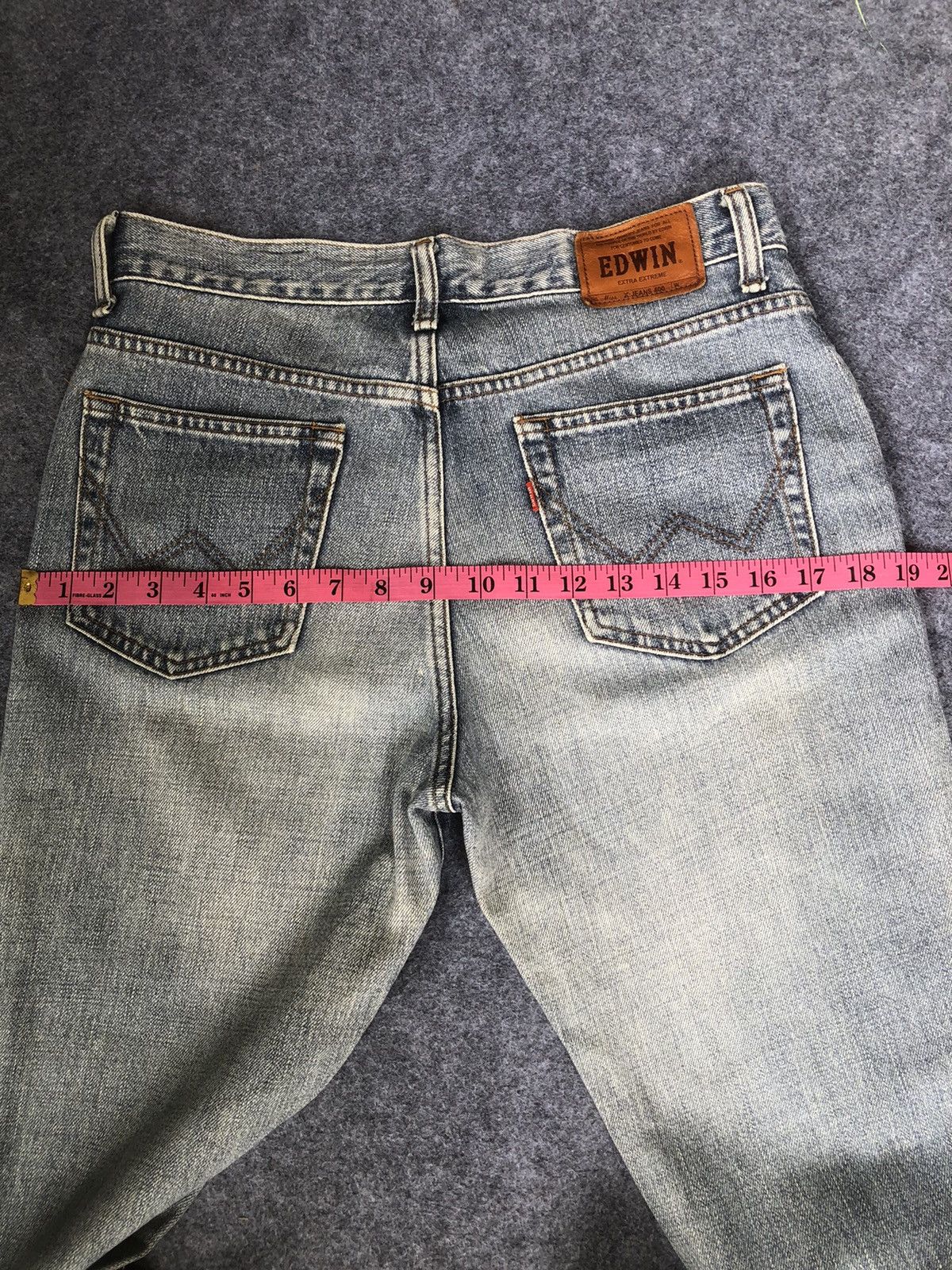 Edwin Last Drop🔥Rare‼️Edwin Distressed Flared Bootcut Jeans Size 31" - 17 Thumbnail