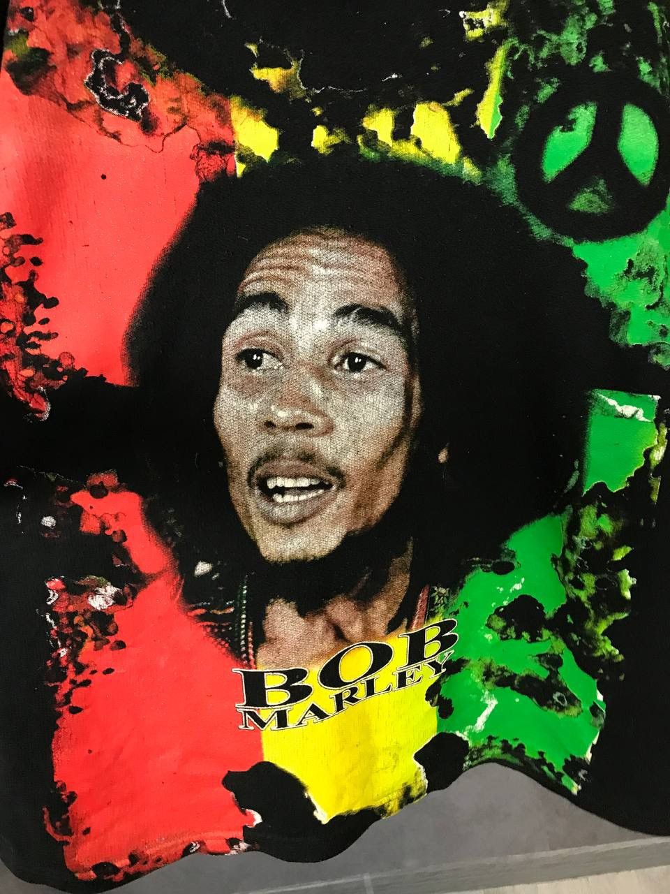 Bob Marley Bob Marley 2001 vintage cult overprinted hoodie Size US XL / EU 56 / 4 - 4 Thumbnail