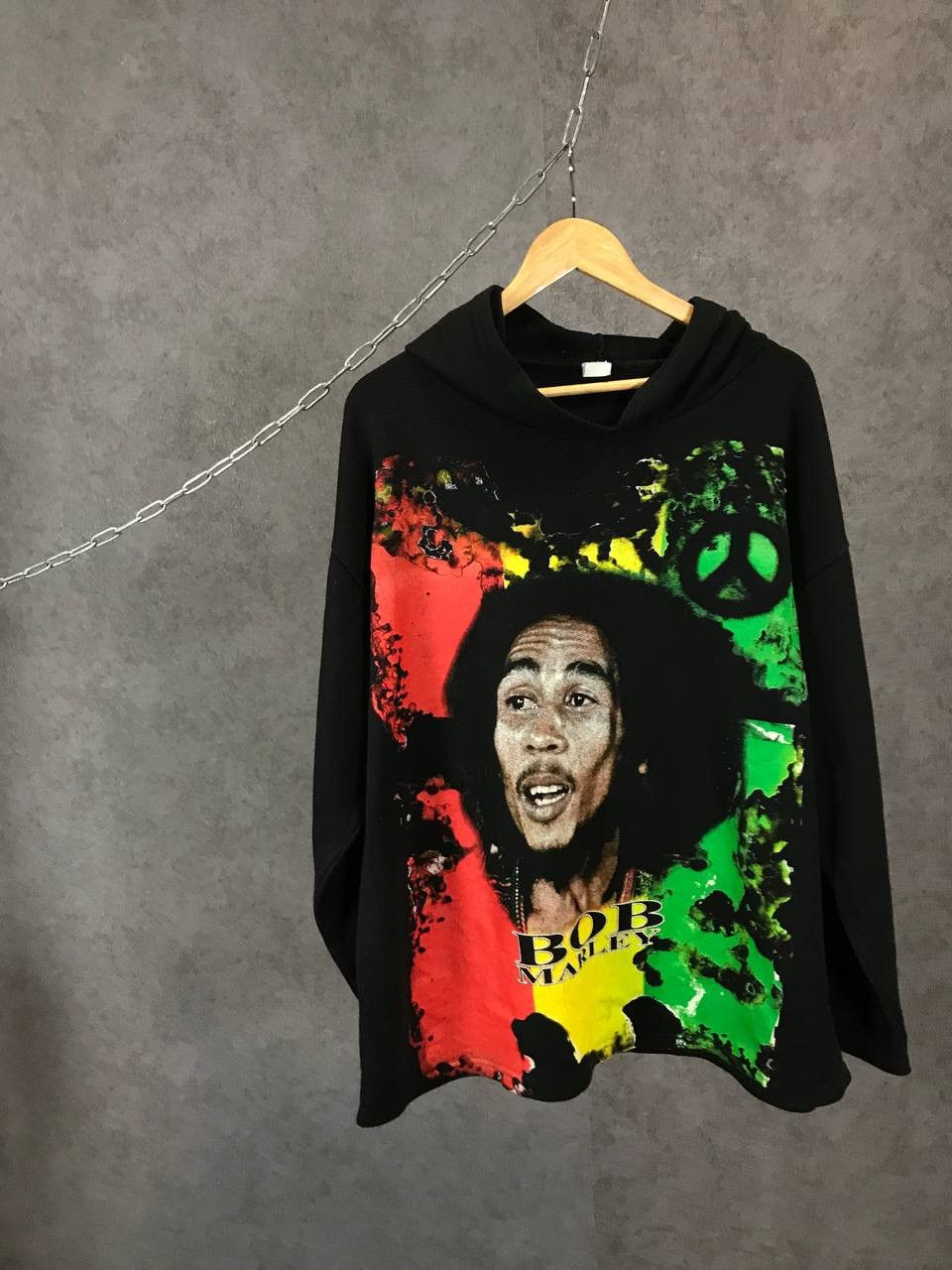 Bob Marley Bob Marley 2001 vintage cult overprinted hoodie Size US XL / EU 56 / 4 - 1 Thumbnail
