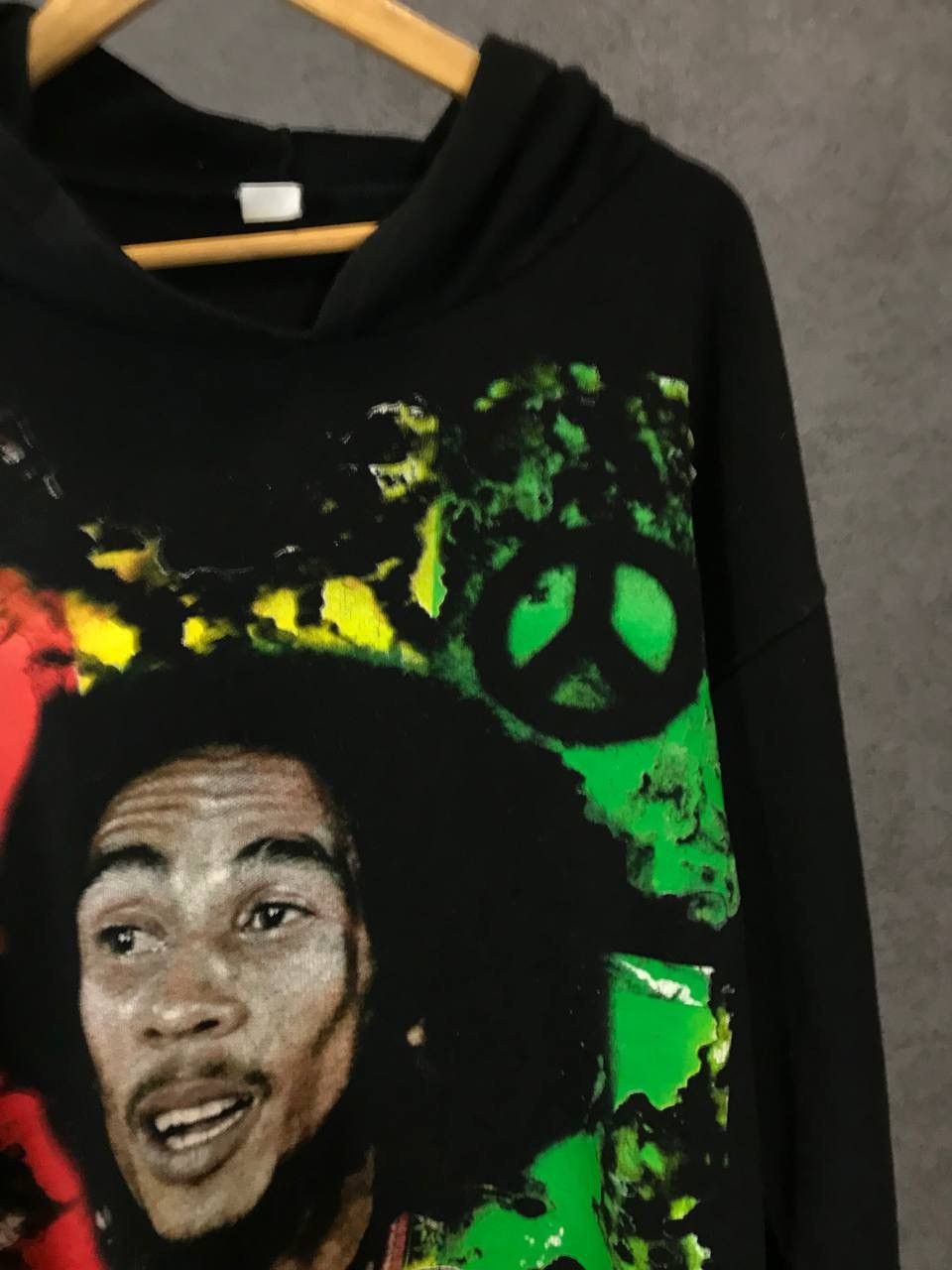 Bob Marley Bob Marley 2001 vintage cult overprinted hoodie Size US XL / EU 56 / 4 - 3 Thumbnail