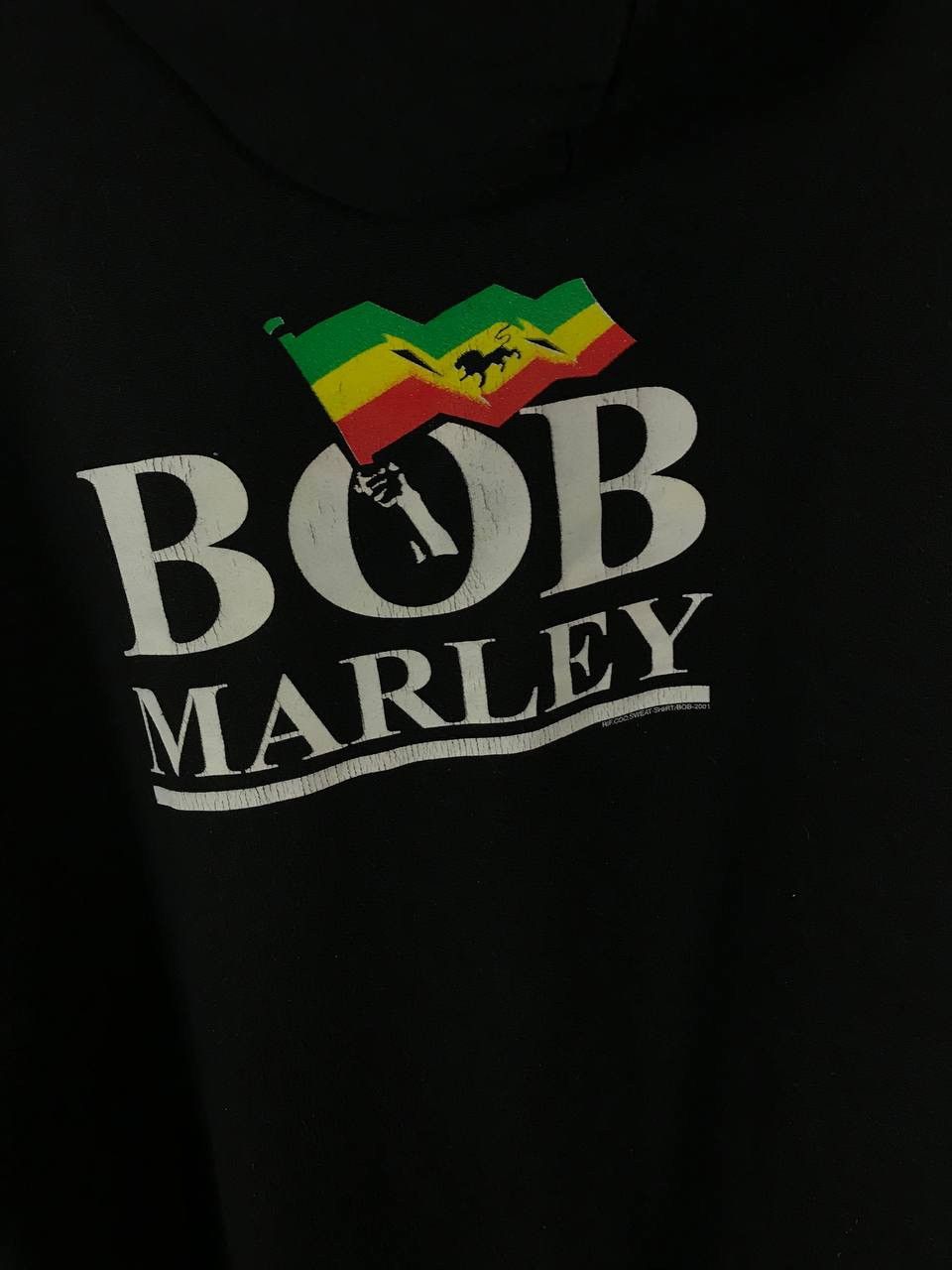 Bob Marley Bob Marley 2001 vintage cult overprinted hoodie Size US XL / EU 56 / 4 - 5 Thumbnail
