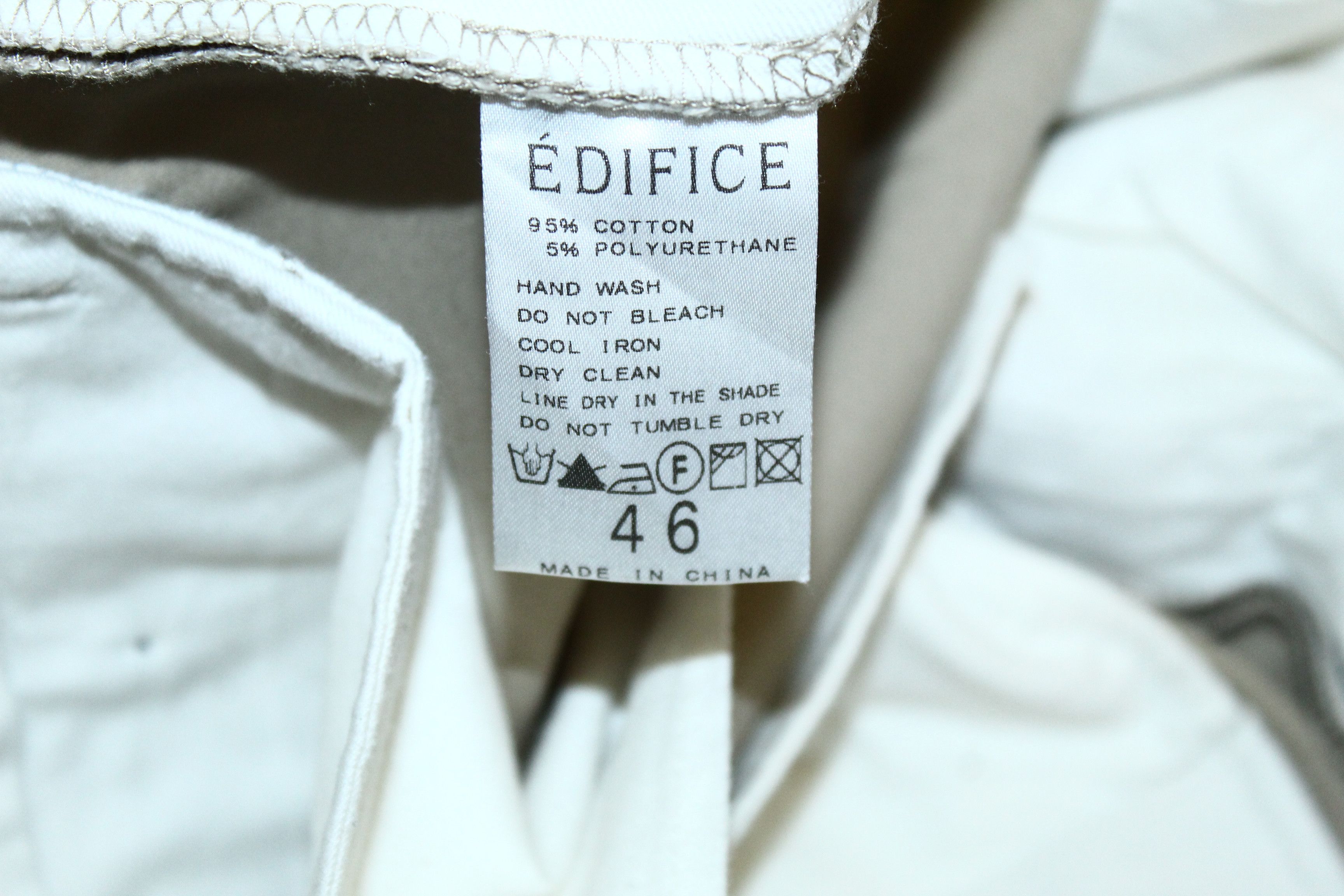 Edifice Japan Edifice Slim Fit coated cotton chino pants Size US 31 - 6 Thumbnail