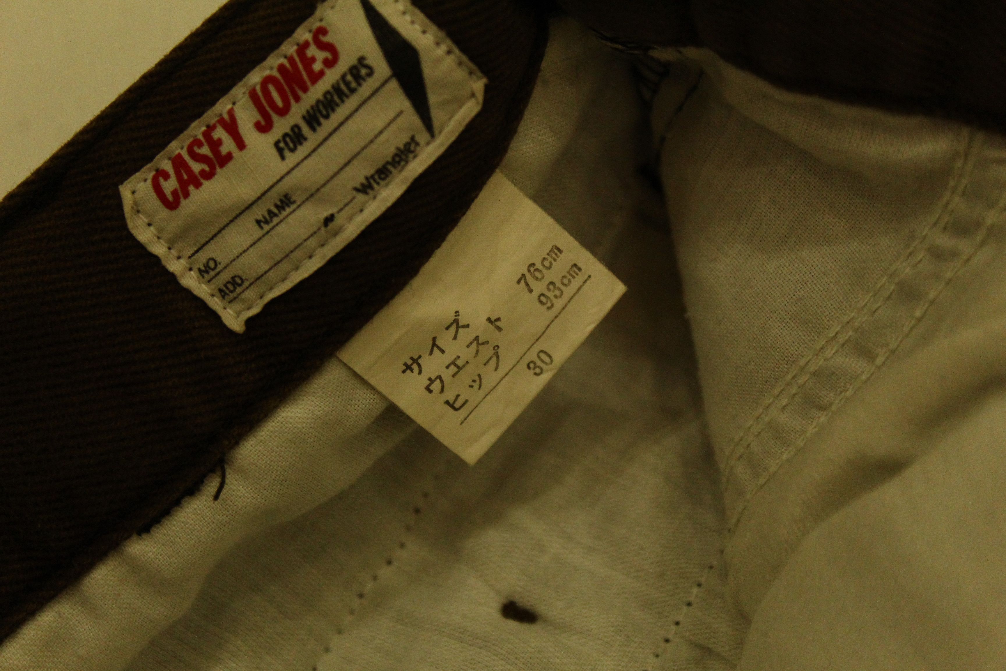 Wrangler VTG Casey Jones for Workers pleated cotton twill denim pants Size US 30 / EU 46 - 9 Thumbnail