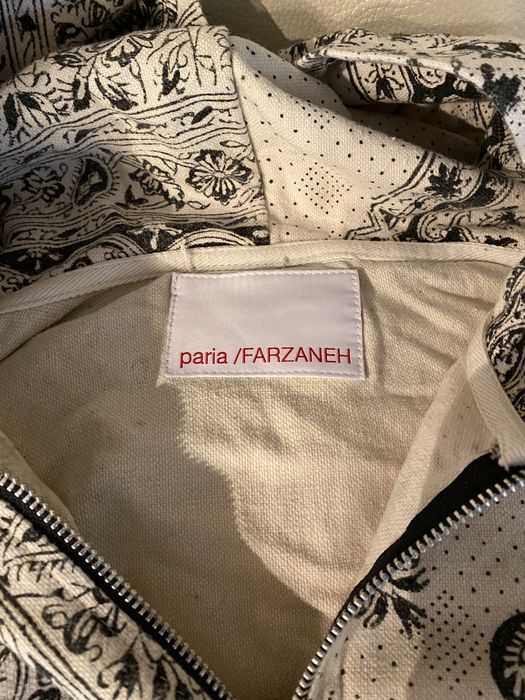 Paria Farzaneh SS19 Iranian Print Zip Up Hoodie | Grailed