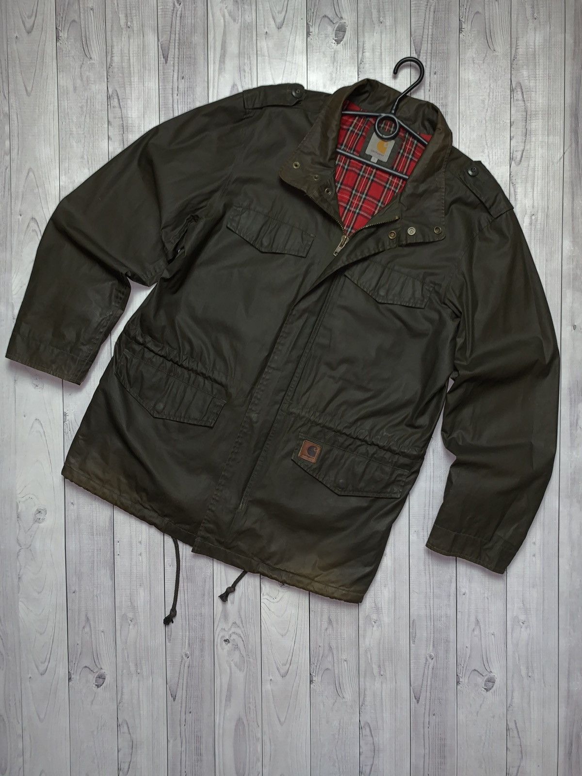 Carhartt × Vintage Vintage Carhartt Wip wax jacket size L rare Size US L / EU 52-54 / 3 - 1 Thumbnail
