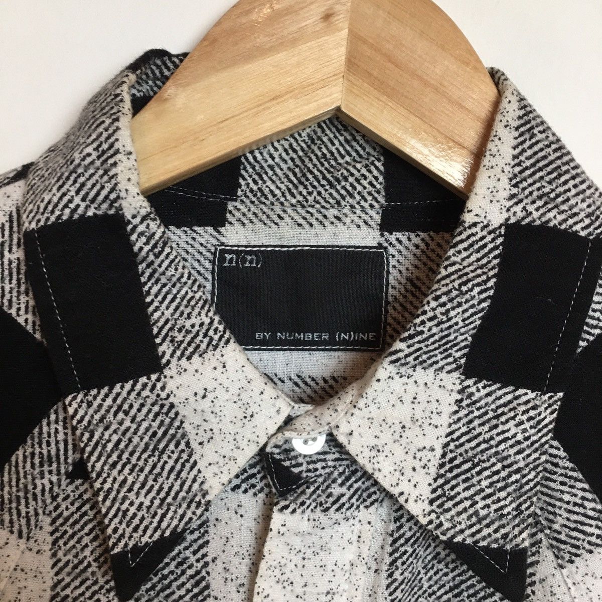 Number (N)ine Number (N)ine Check Long Sleeve Flannel Shirt Size US M / EU 48-50 / 2 - 6 Thumbnail