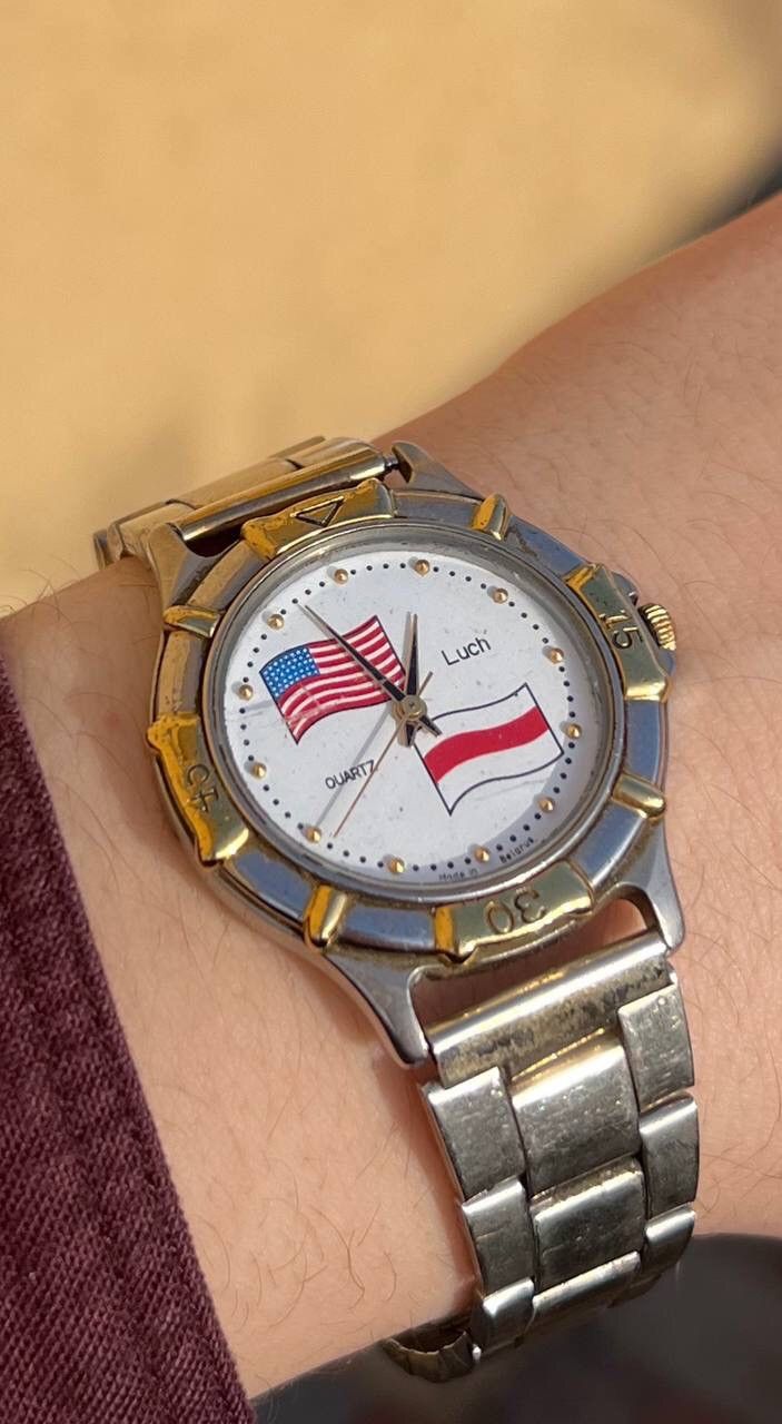Designer × Made In Usa × Vintage 1994 USA Watch Japanes Engine/Movt ...
