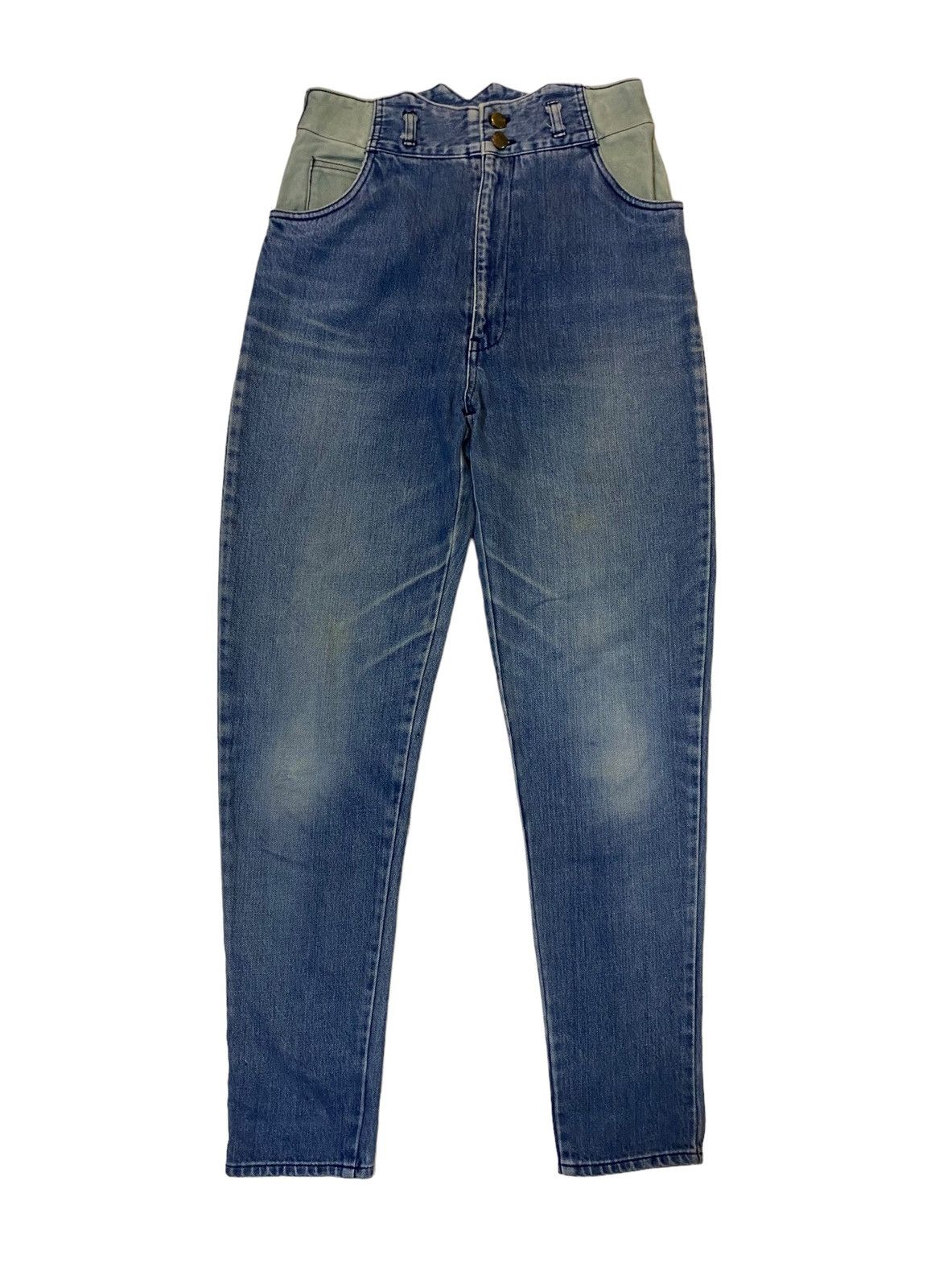 Isamu Katayama Backlash 💥Vintage Isamu Ishii Company Hight Waist Denim Size 26" / US 2 / IT 38 - 2 Thumbnail