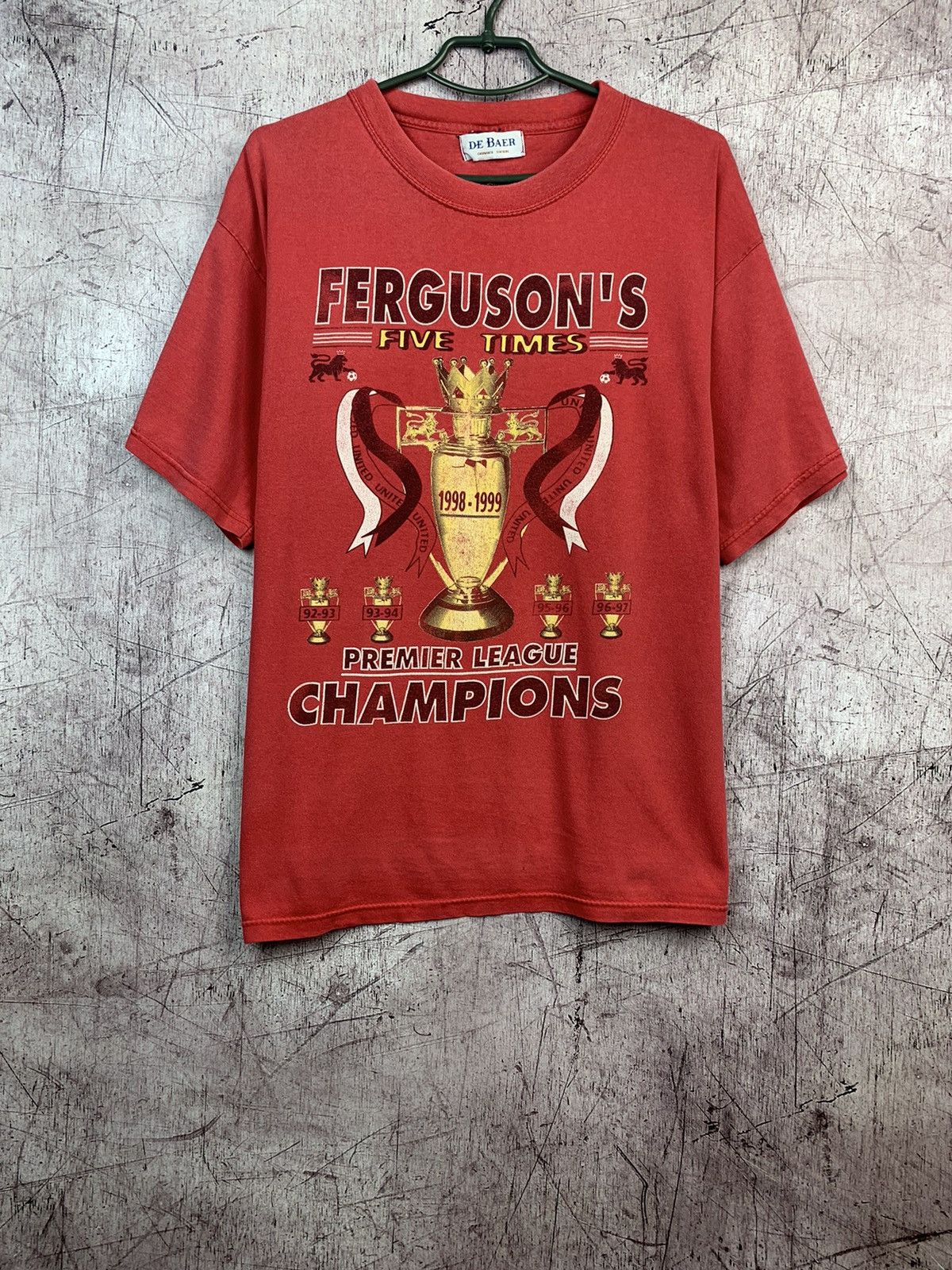 Rap Tees × Vintage Vintage Manchester United Rare Premier League Champions Size US XL / EU 56 / 4 - 1 Thumbnail