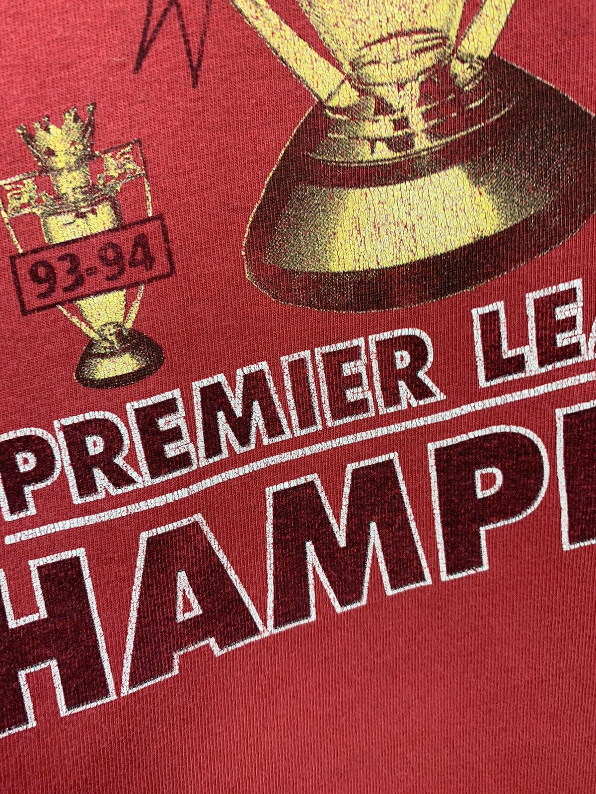 Rap Tees × Vintage Vintage Manchester United Rare Premier League Champions Size US XL / EU 56 / 4 - 4 Thumbnail