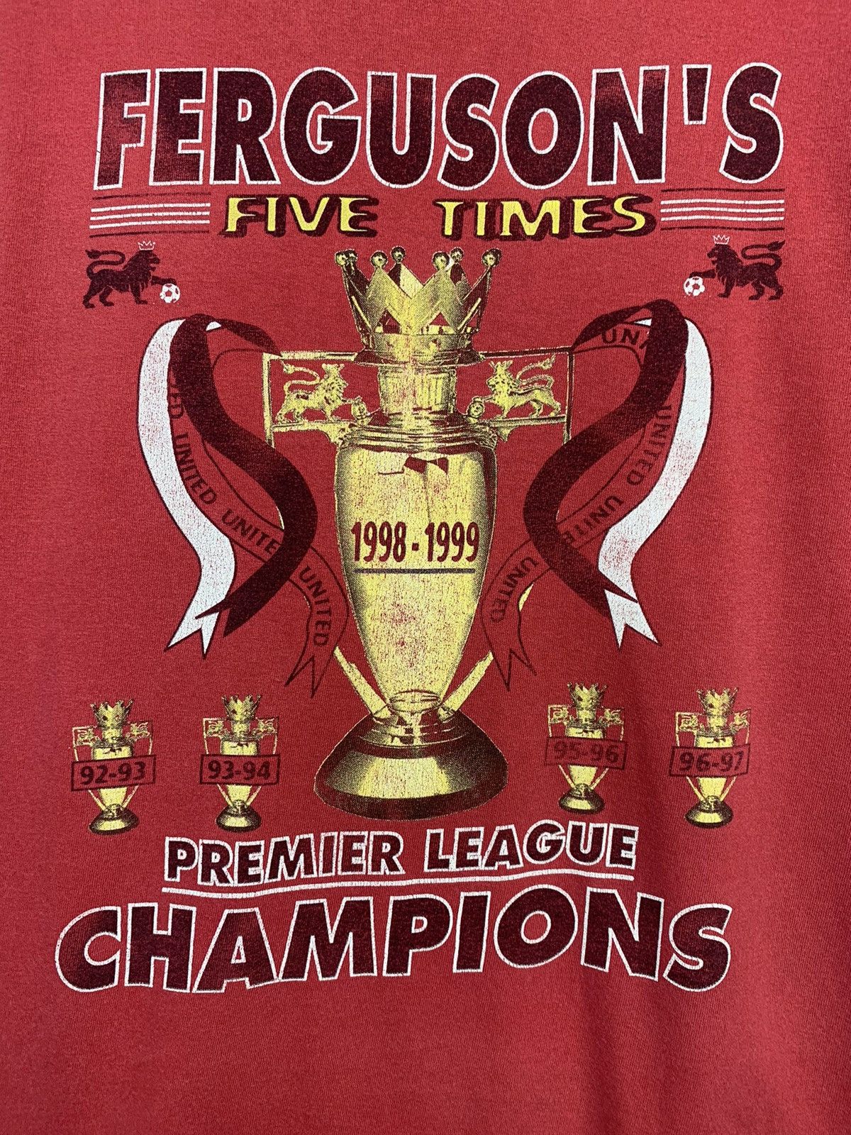 Rap Tees × Vintage Vintage Manchester United Rare Premier League Champions Size US XL / EU 56 / 4 - 3 Thumbnail