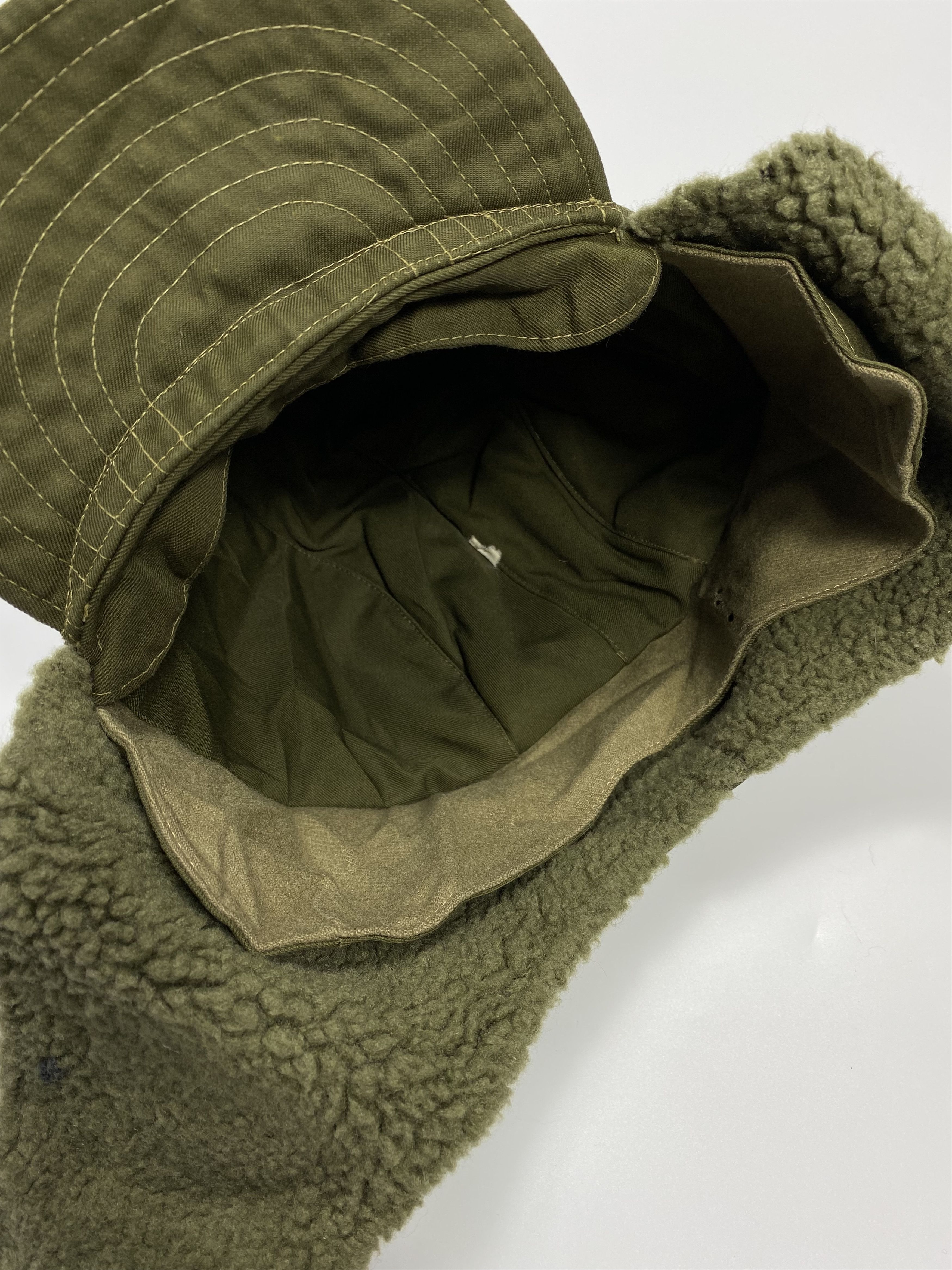 Vintage German Army 80-90s Vintage Soft Brim Flight Bomber Hat Size 30 - 7 Thumbnail