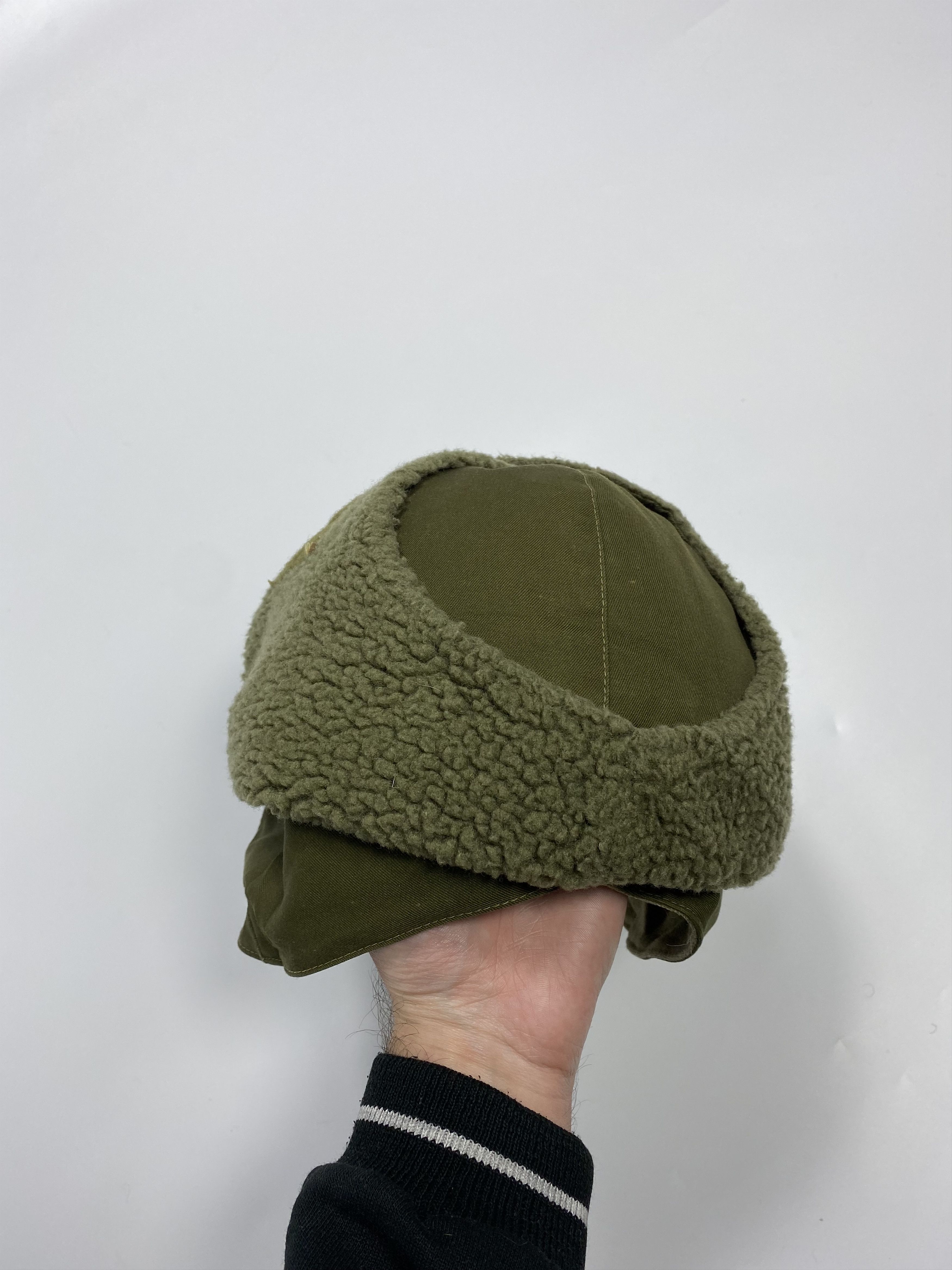 Vintage German Army 80-90s Vintage Soft Brim Flight Bomber Hat Size 30 - 11 Thumbnail