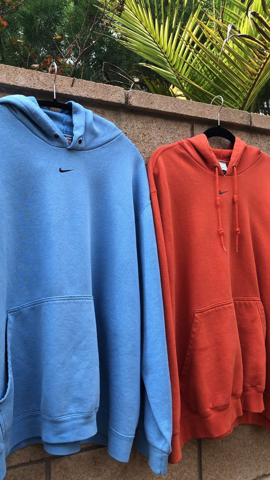 Vintage Nike Orange Center Swoosh Hoodie 🍊