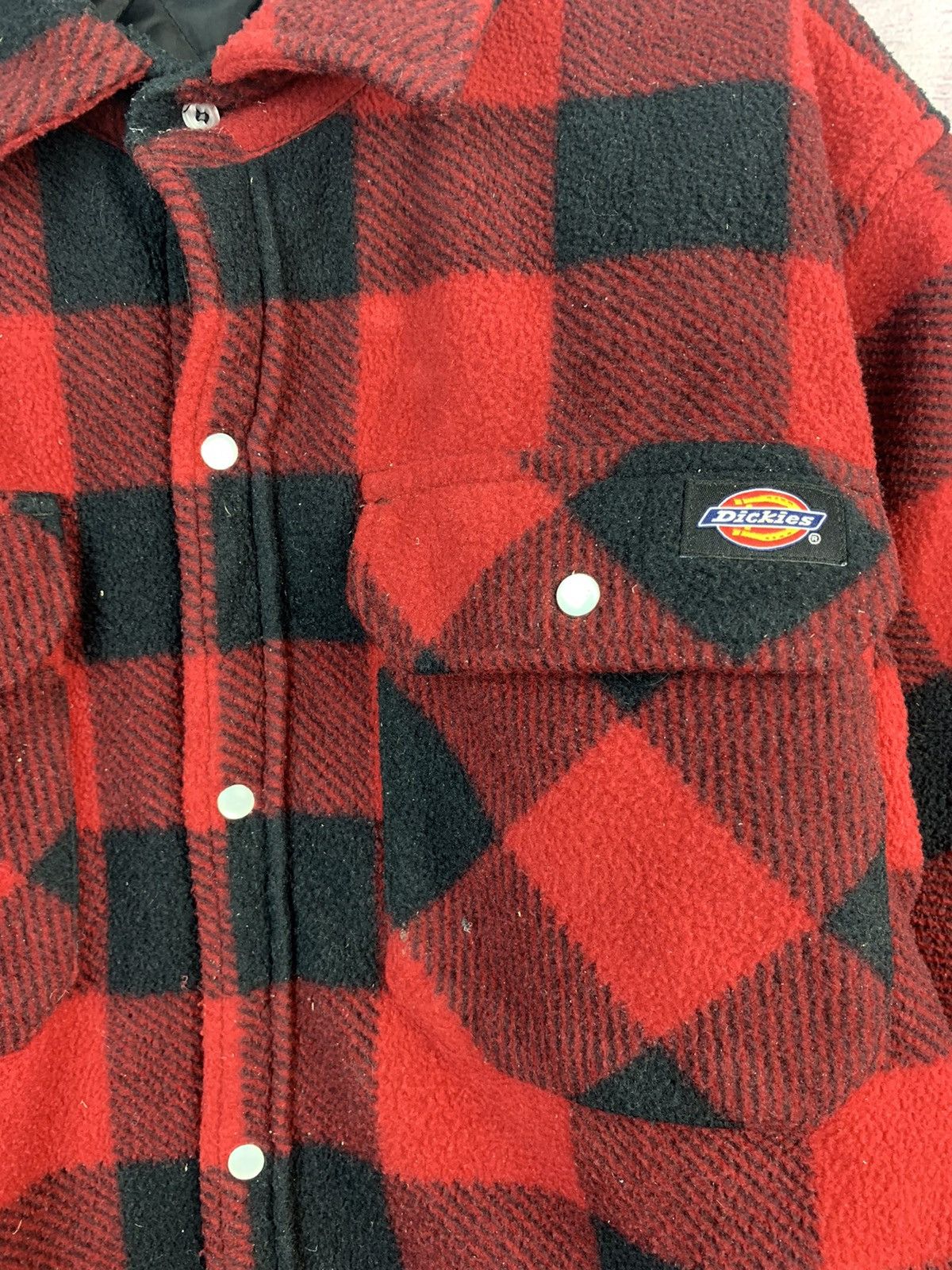 Dickies Vintage Dickies Quilted Flannel Plaid Button Up Shirt Jacket Size US L / EU 52-54 / 3 - 7 Thumbnail