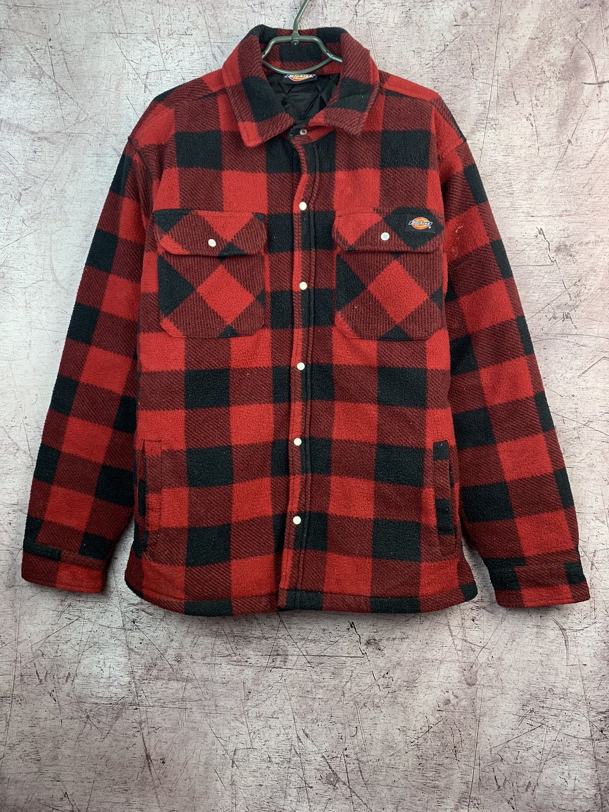 Dickies Vintage Dickies Quilted Flannel Plaid Button Up Shirt Jacket Size US L / EU 52-54 / 3 - 1 Thumbnail