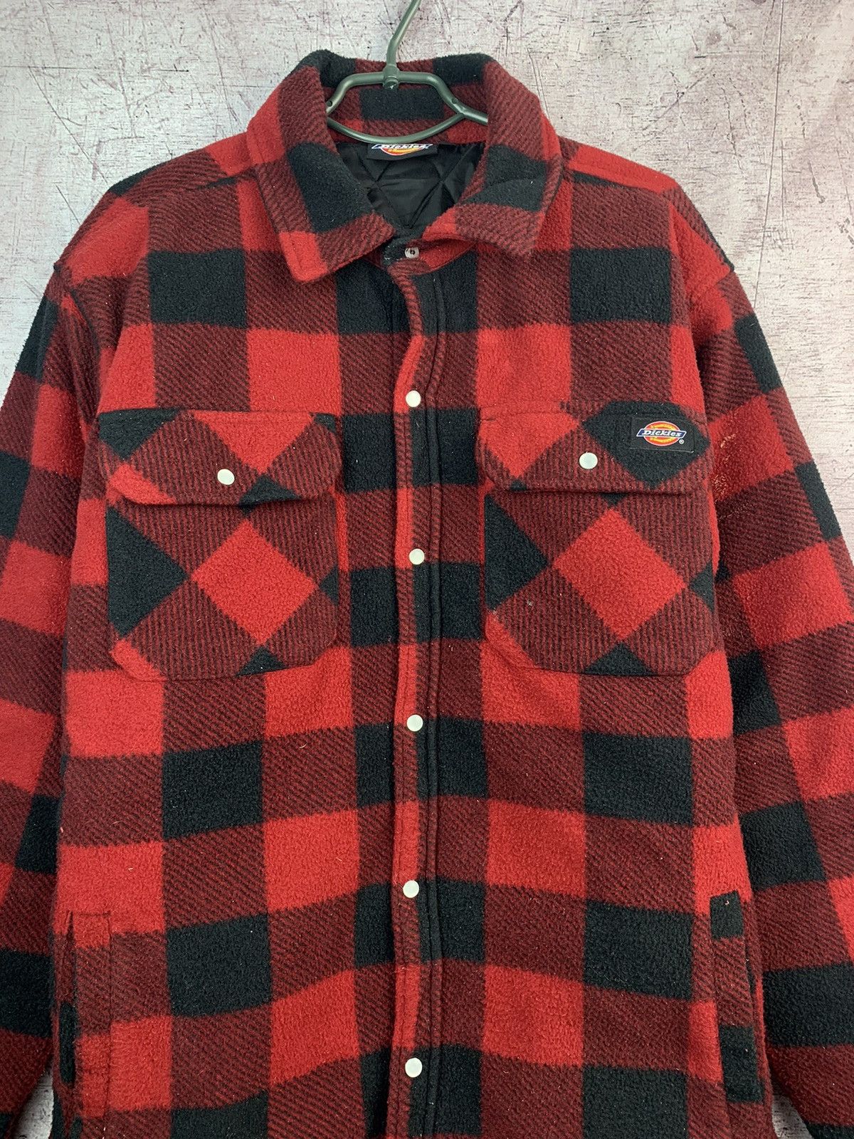 Dickies Vintage Dickies Quilted Flannel Plaid Button Up Shirt Jacket Size US L / EU 52-54 / 3 - 3 Thumbnail