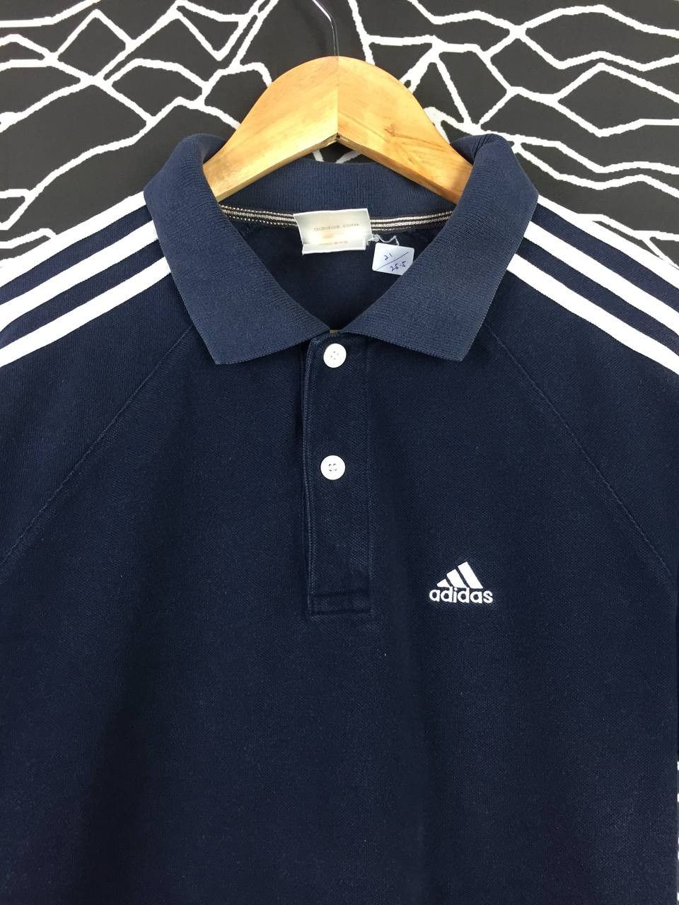 Adidas Adidas Original Embriodered Logo 3-Stripes Polo Tee Size US L / EU 52-54 / 3 - 3 Thumbnail
