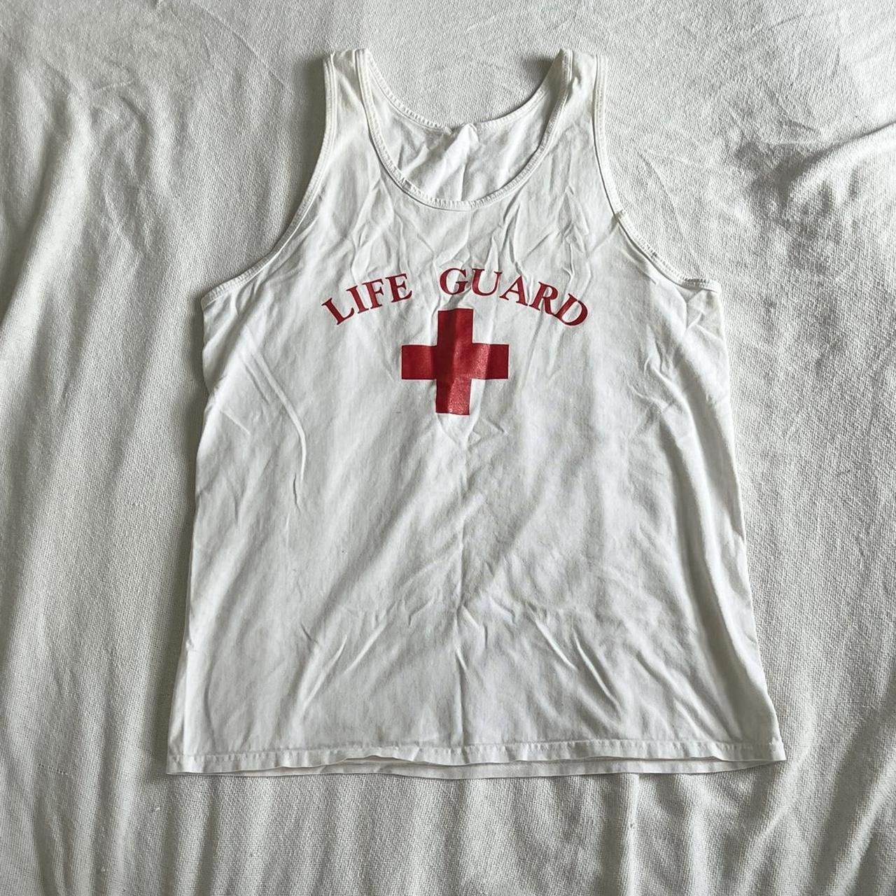 Vintage vintage lifeguard red cross tank | Grailed