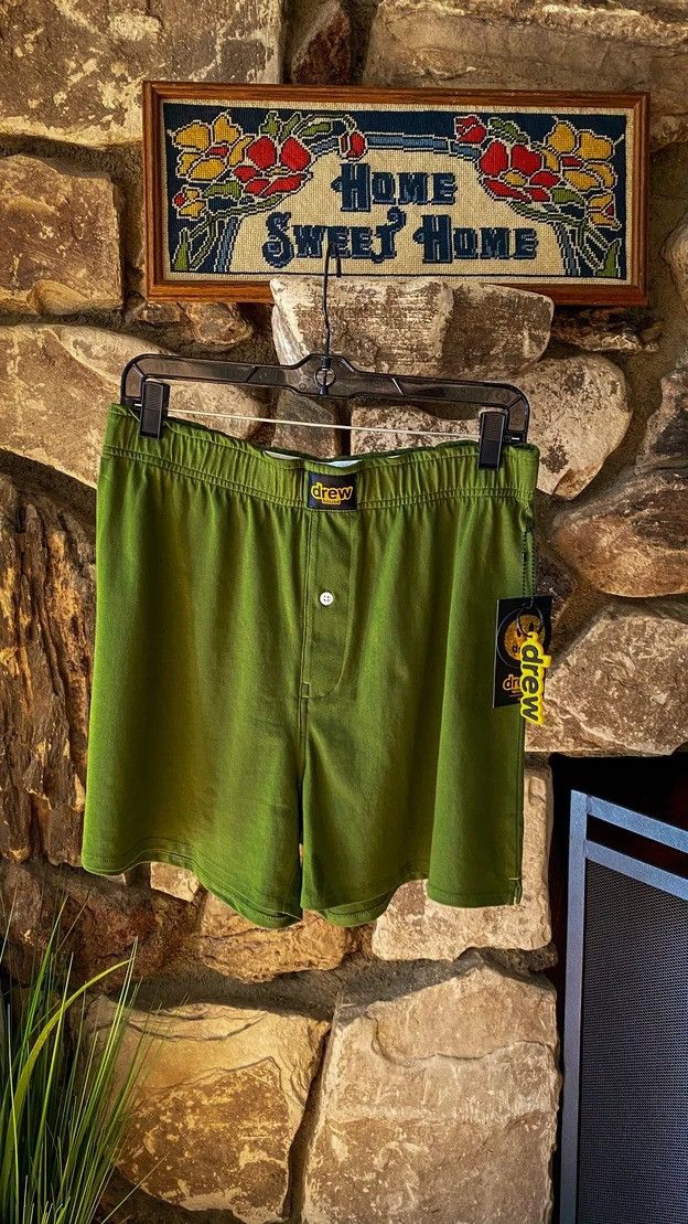 Drew House × Justin Bieber Drew House Boxers - Olive - M Size US 30 / EU 46 - 1 Thumbnail