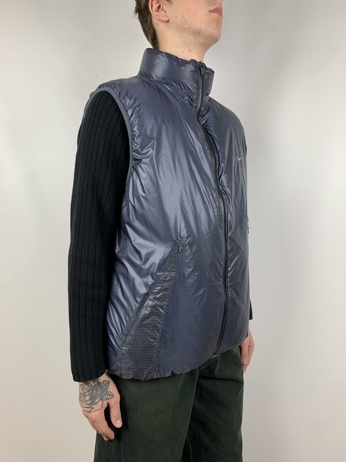 Nike 00s Vintage Nike Down Puffer Vest Size US L / EU 52-54 / 3 - 3 Thumbnail