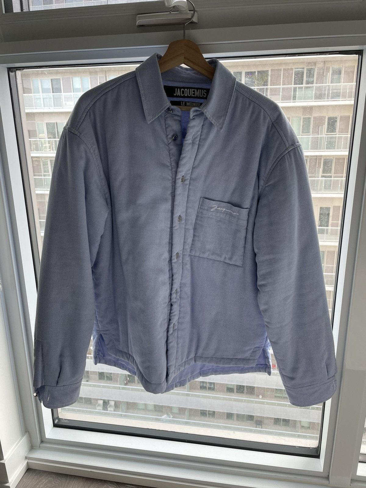 image of Jacquemus Boulanger Shirt in Blue, Men's (Size Small)