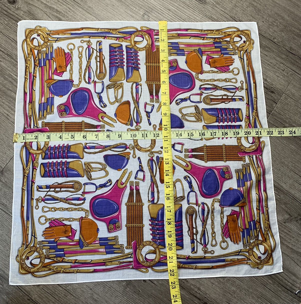 Designer Celine Handkerchief Pocketsquares Size ONE SIZE - 6 Thumbnail