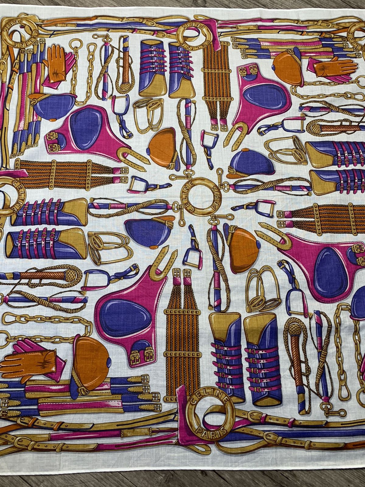 Designer Celine Handkerchief Pocketsquares Size ONE SIZE - 4 Thumbnail