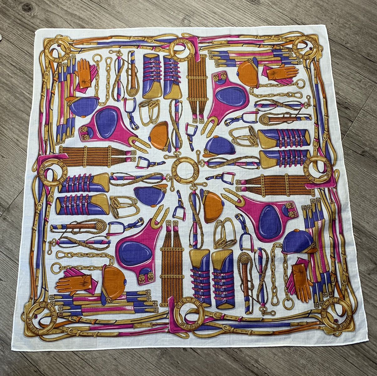 Designer Celine Handkerchief Pocketsquares Size ONE SIZE - 2 Thumbnail