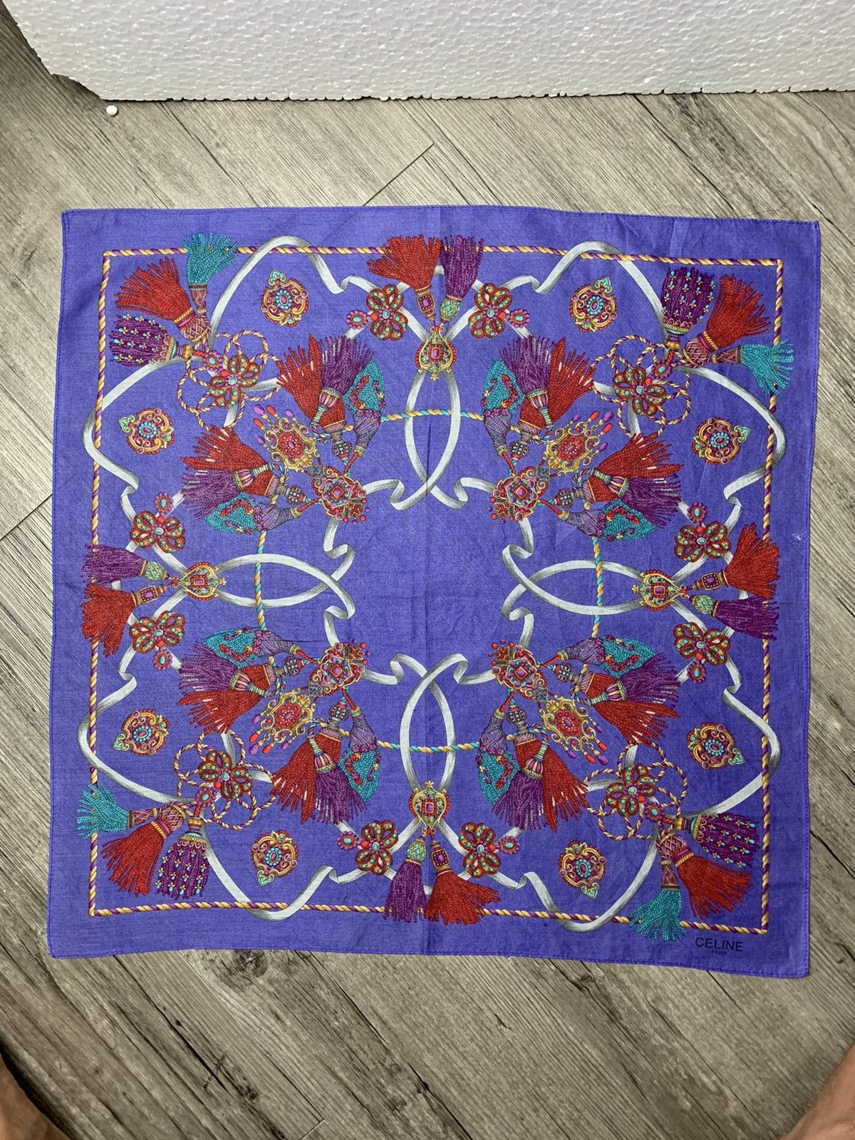 Designer Celine Handkerchief Pocketsquares Size ONE SIZE - 2 Thumbnail