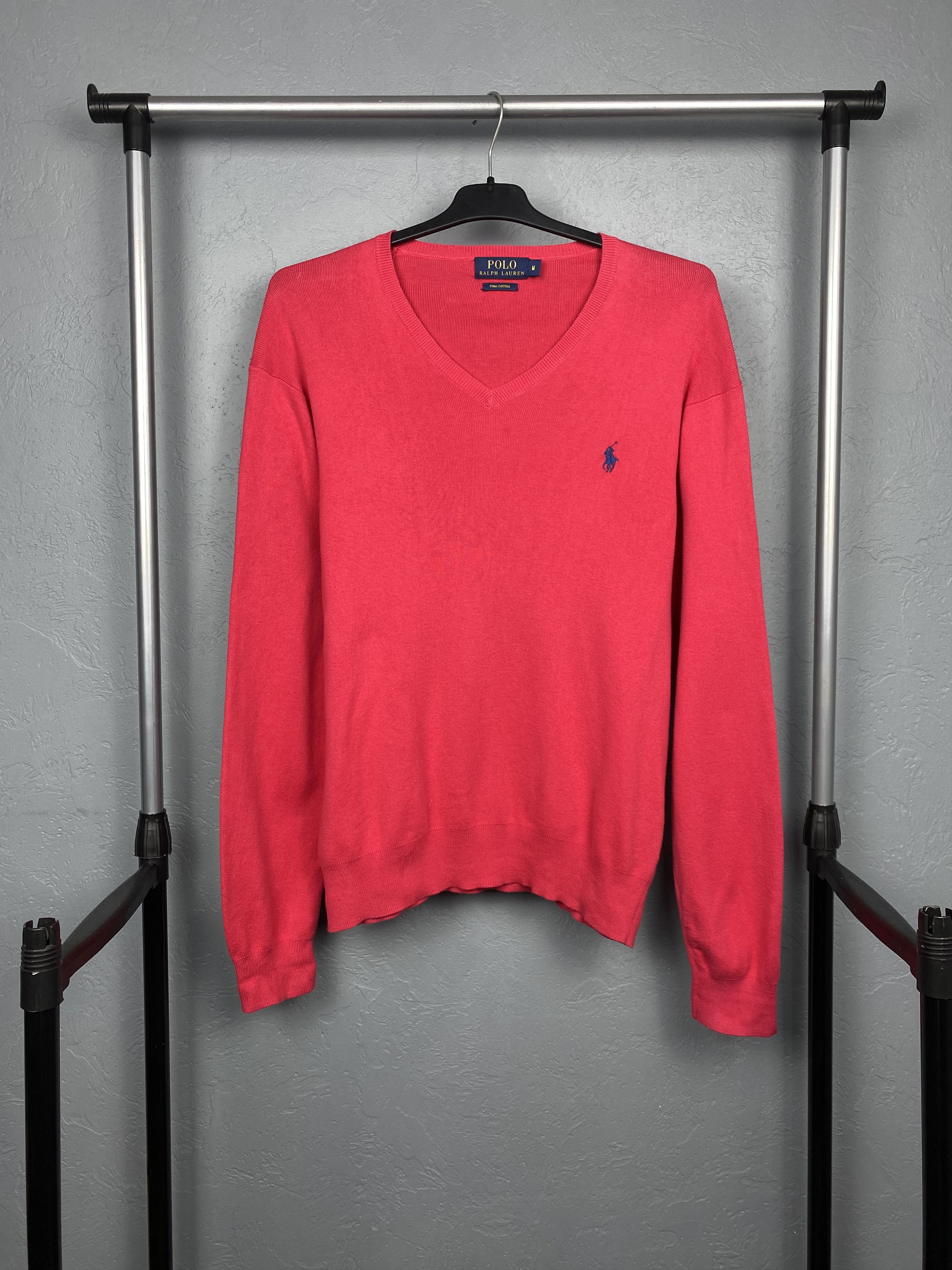 Polo Ralph Lauren Polo Ralph Lauren Vintage Mens V-neck Cotton Knit Sweater Size US M / EU 48-50 / 2 - 1 Thumbnail