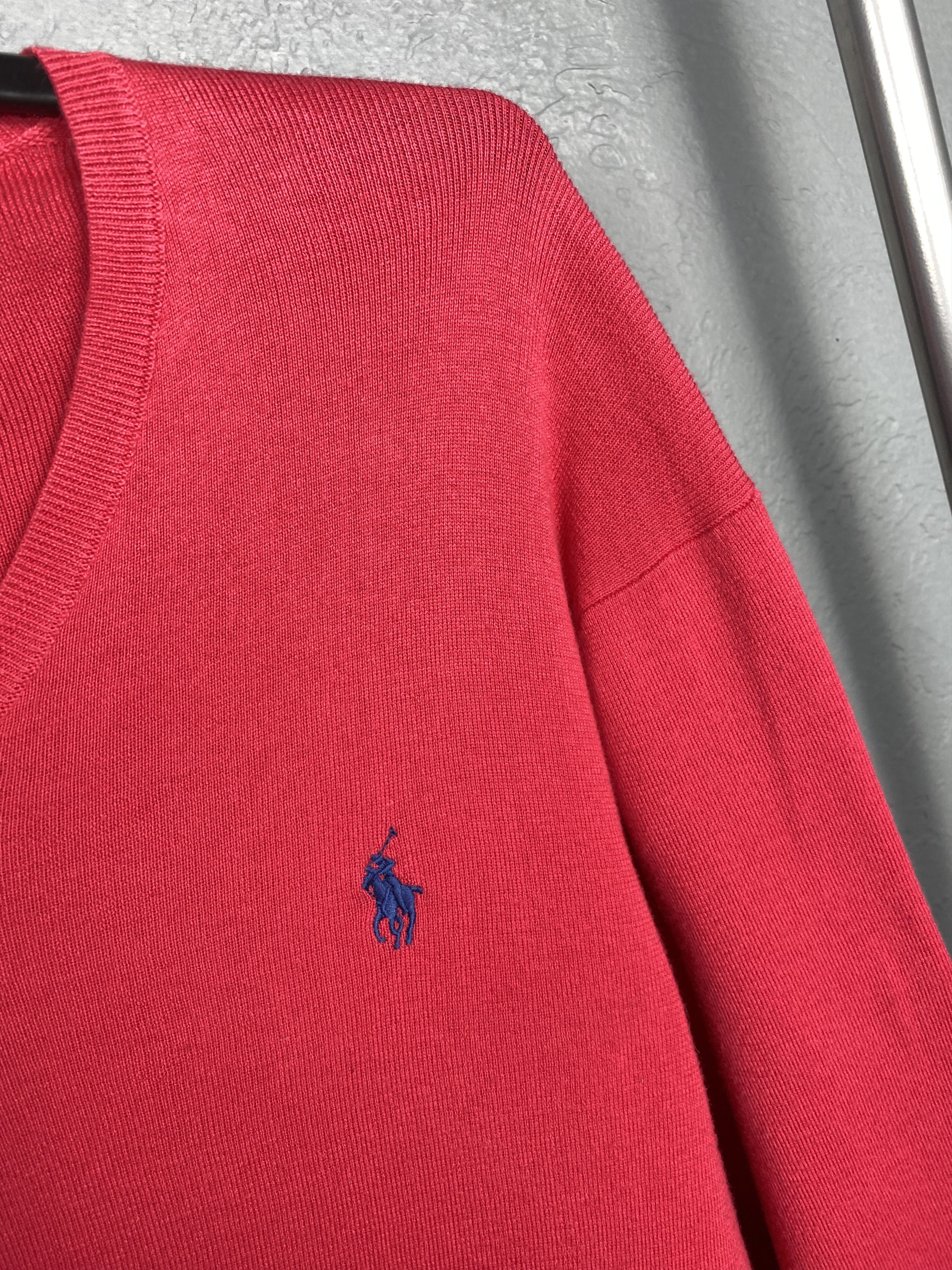 Polo Ralph Lauren Polo Ralph Lauren Vintage Mens V-neck Cotton Knit Sweater Size US M / EU 48-50 / 2 - 3 Thumbnail