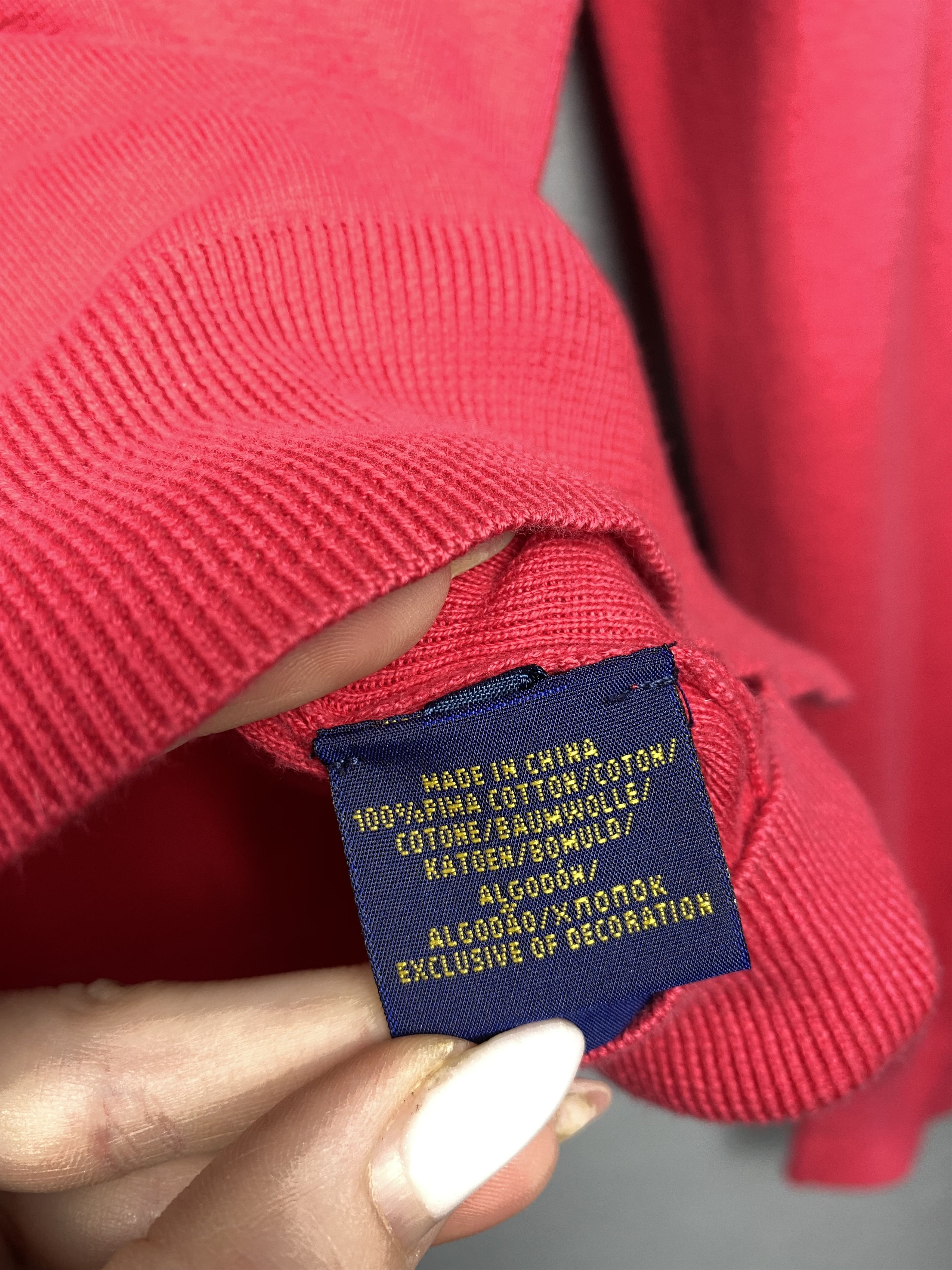 Polo Ralph Lauren Polo Ralph Lauren Vintage Mens V-neck Cotton Knit Sweater Size US M / EU 48-50 / 2 - 5 Thumbnail
