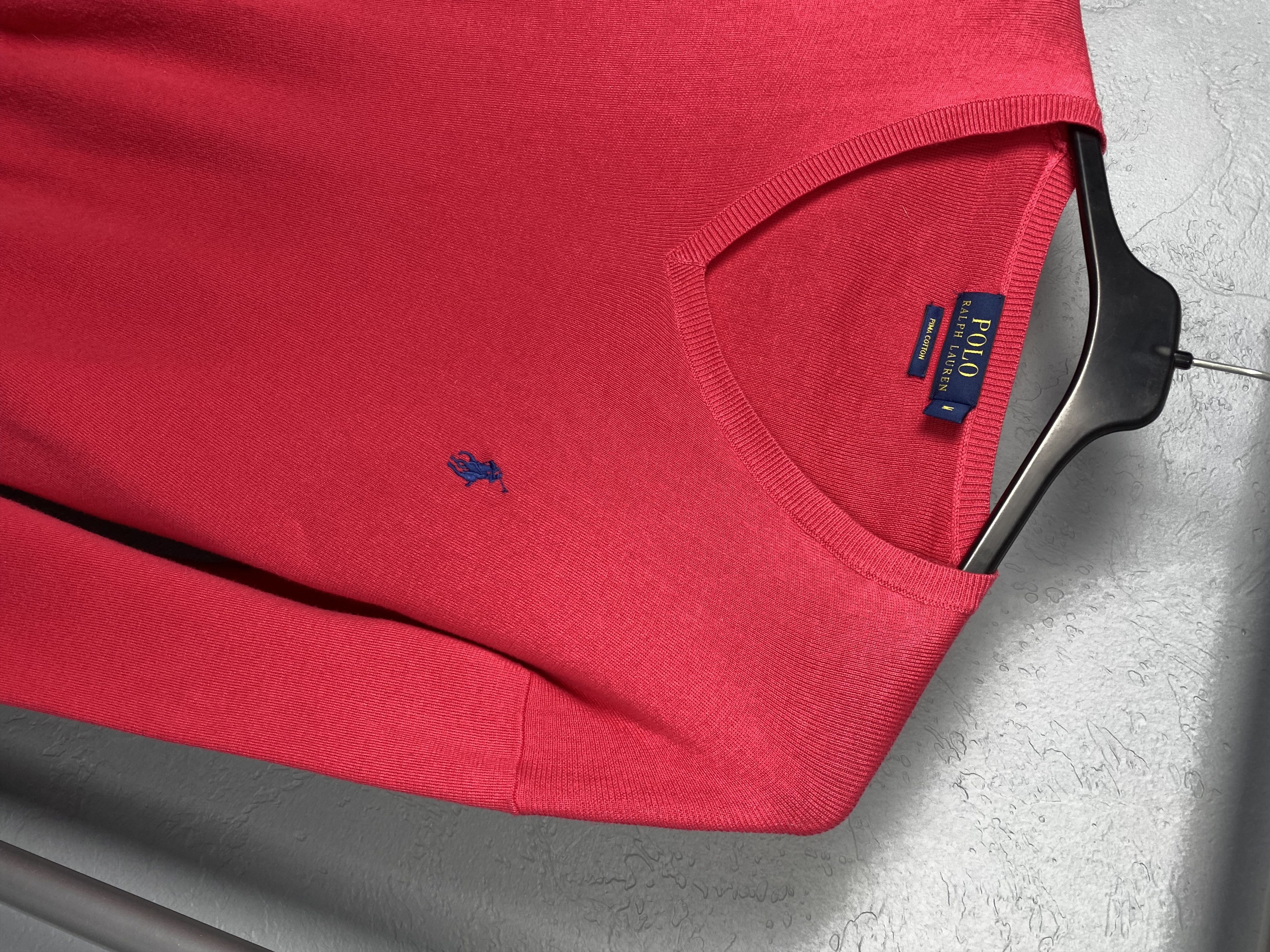 Polo Ralph Lauren Polo Ralph Lauren Vintage Mens V-neck Cotton Knit Sweater Size US M / EU 48-50 / 2 - 2 Thumbnail