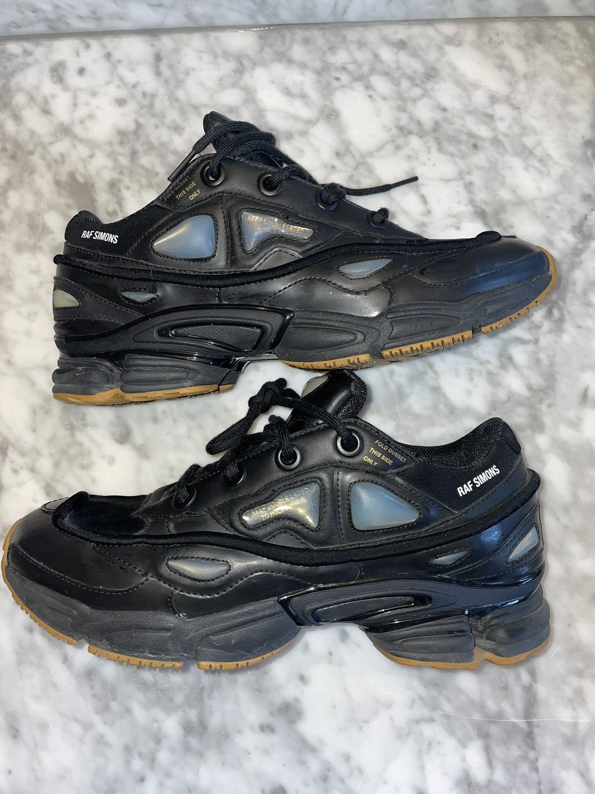 raf simons ozweego bunny black
