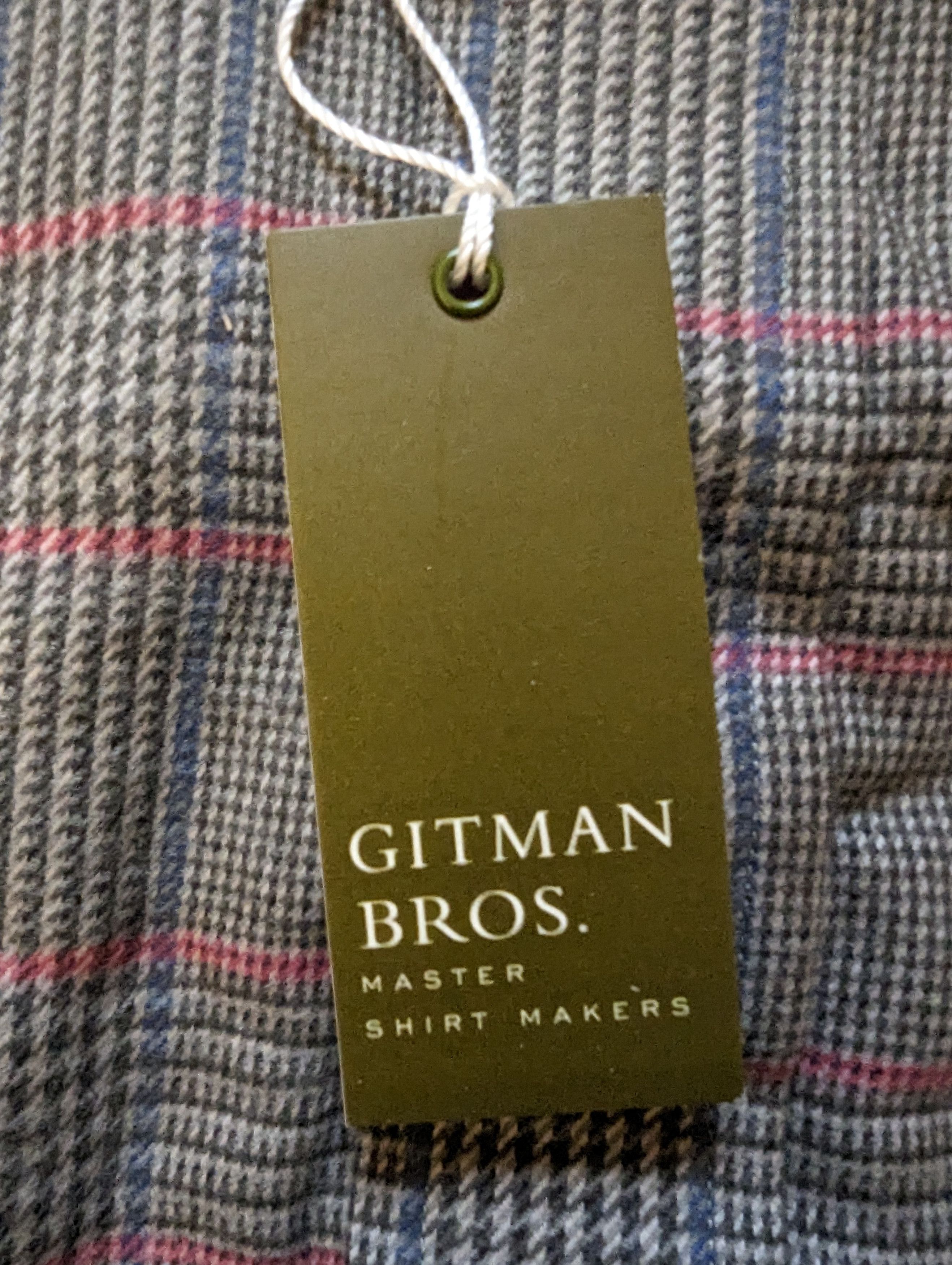 Gitman Brothers Flannel Dress Shirt Olive M