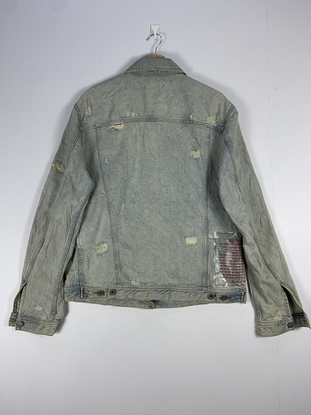 Diesel × Vintage Vintage Diesel Distress Denim Jean Trucker Jacket Size US M / EU 48-50 / 2 - 8 Thumbnail