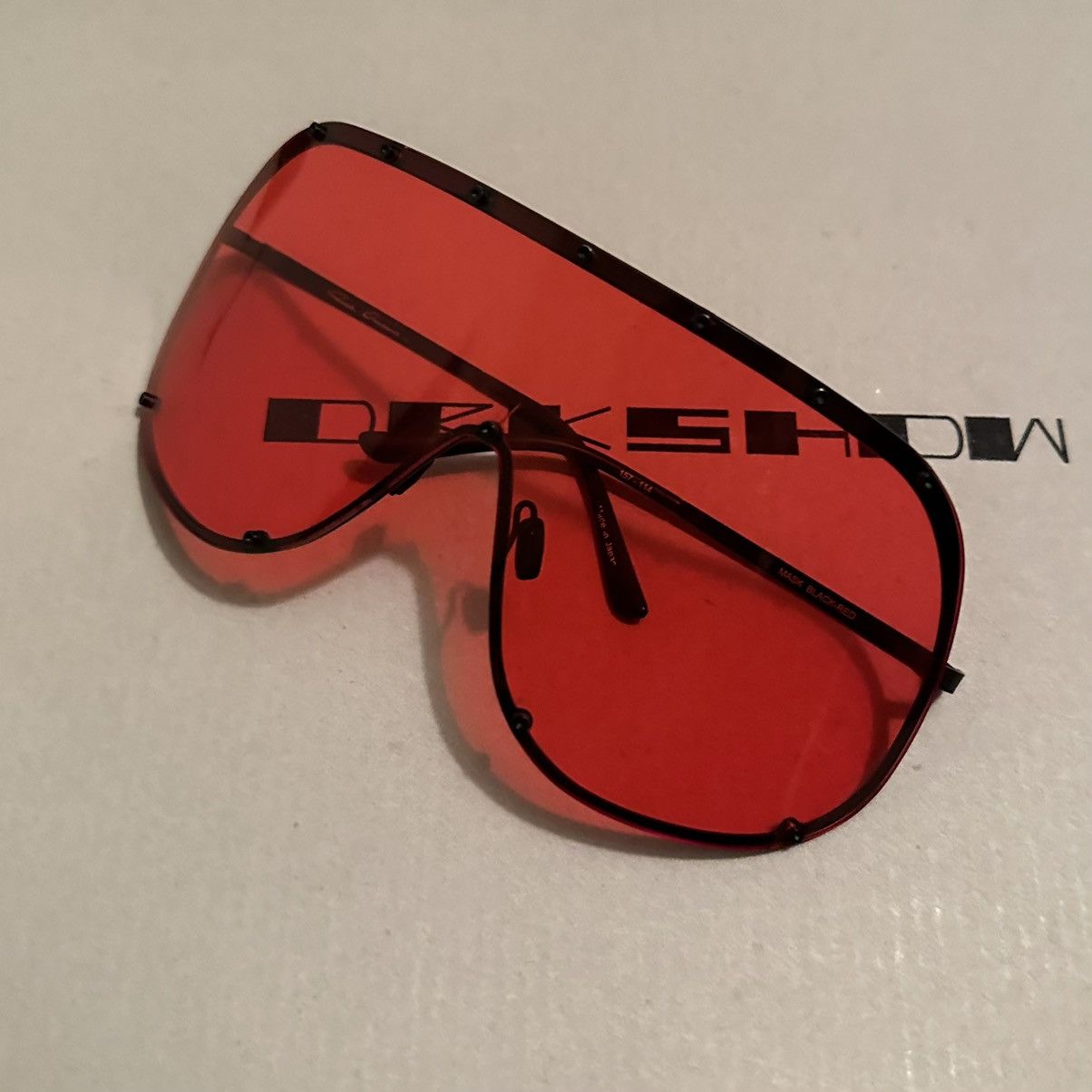 Red Shield Sunglasses Rick Owens