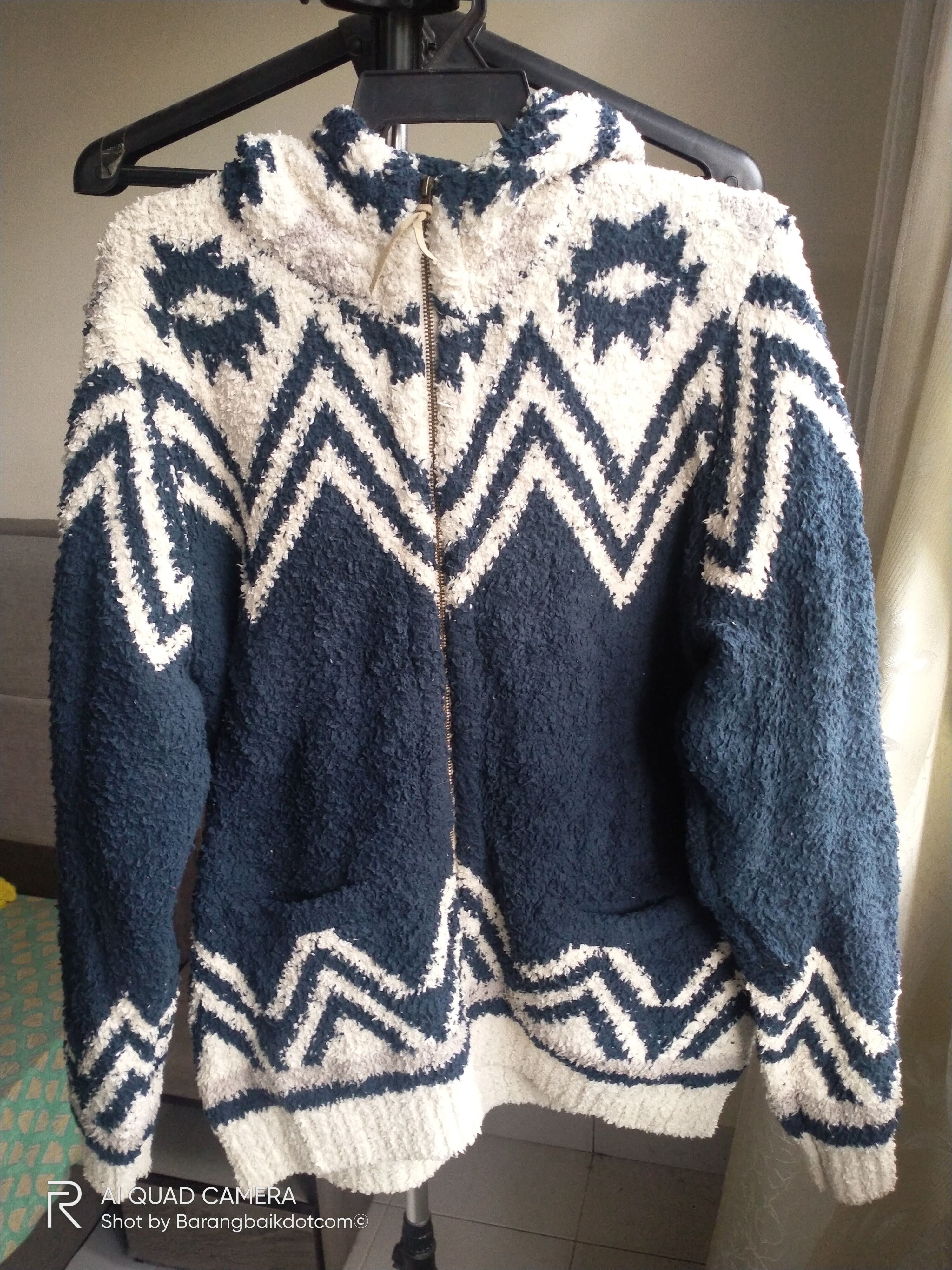 Japanese Brand × Vintage Anti Ballistic knitwear zip up hooded Size US XL / EU 56 / 4 - 1 Thumbnail